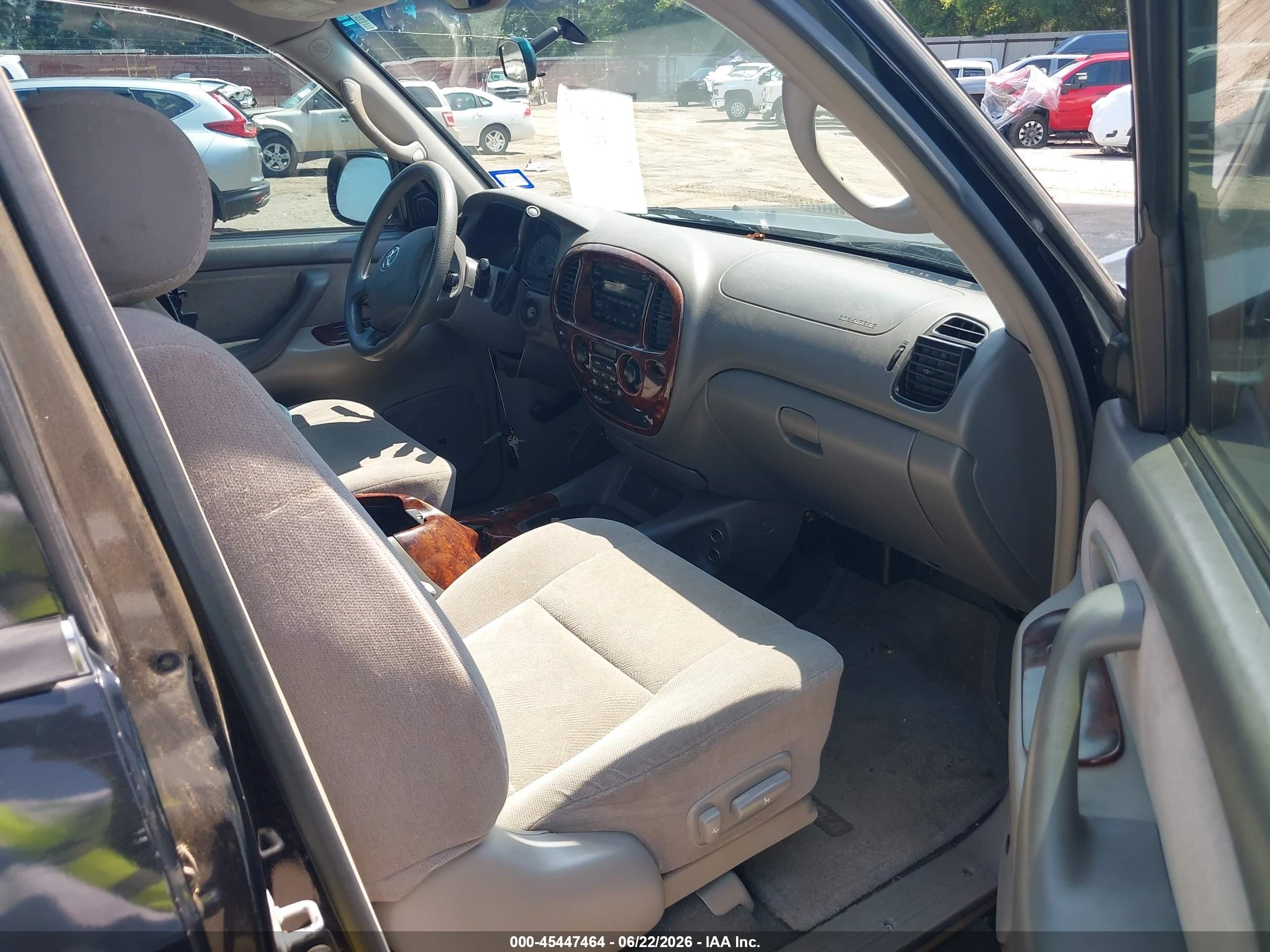 2004 Toyota Sequoia Sr5 V8 Black vin: 5TDZT34A04S210734