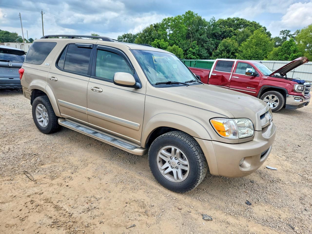 2007 Toyota Sequoia Sr5 Tan vin: 5TDZT34A07S290931