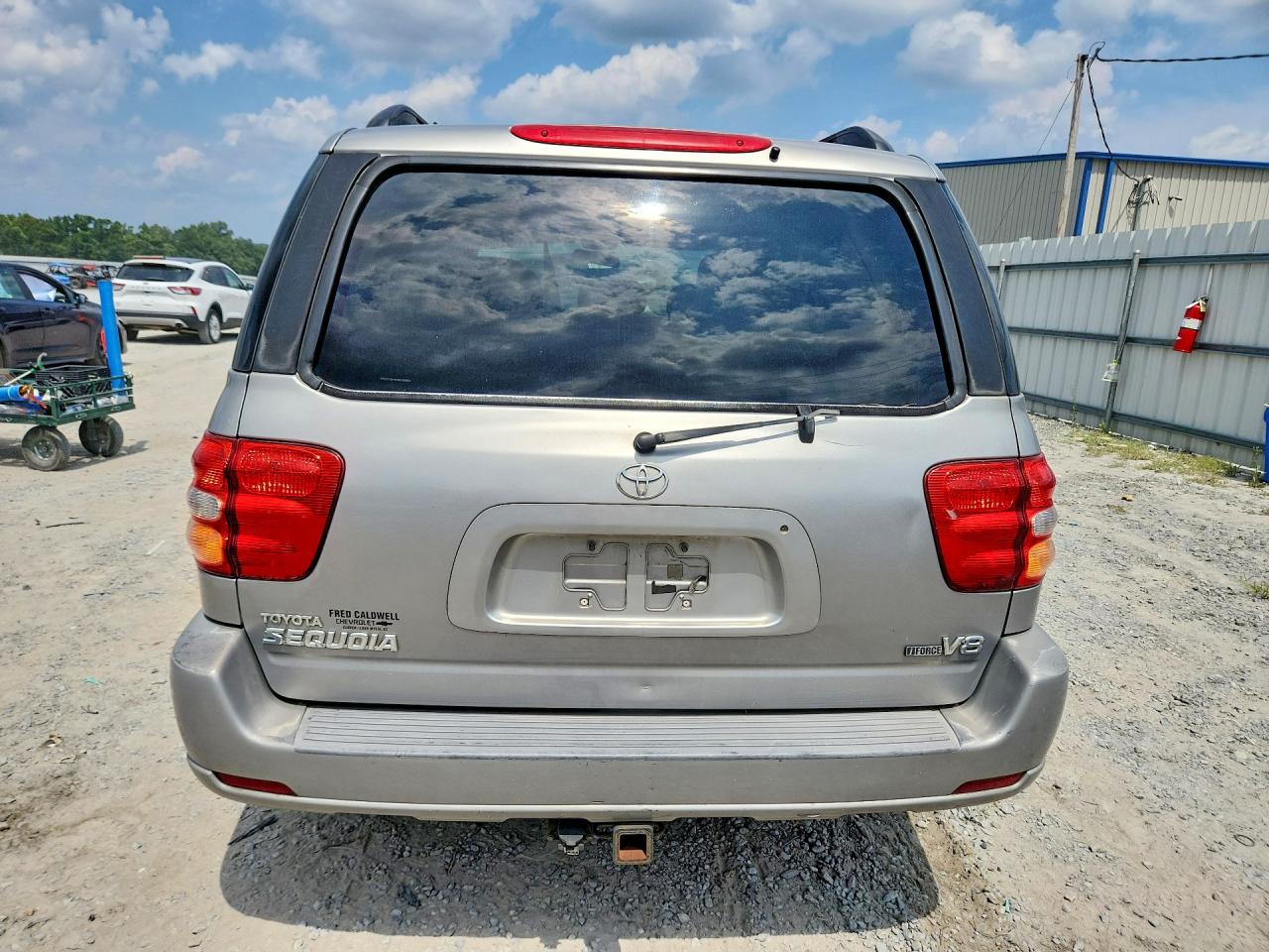2003 Toyota Sequoia Sr5 Silver vin: 5TDZT34A13S160909