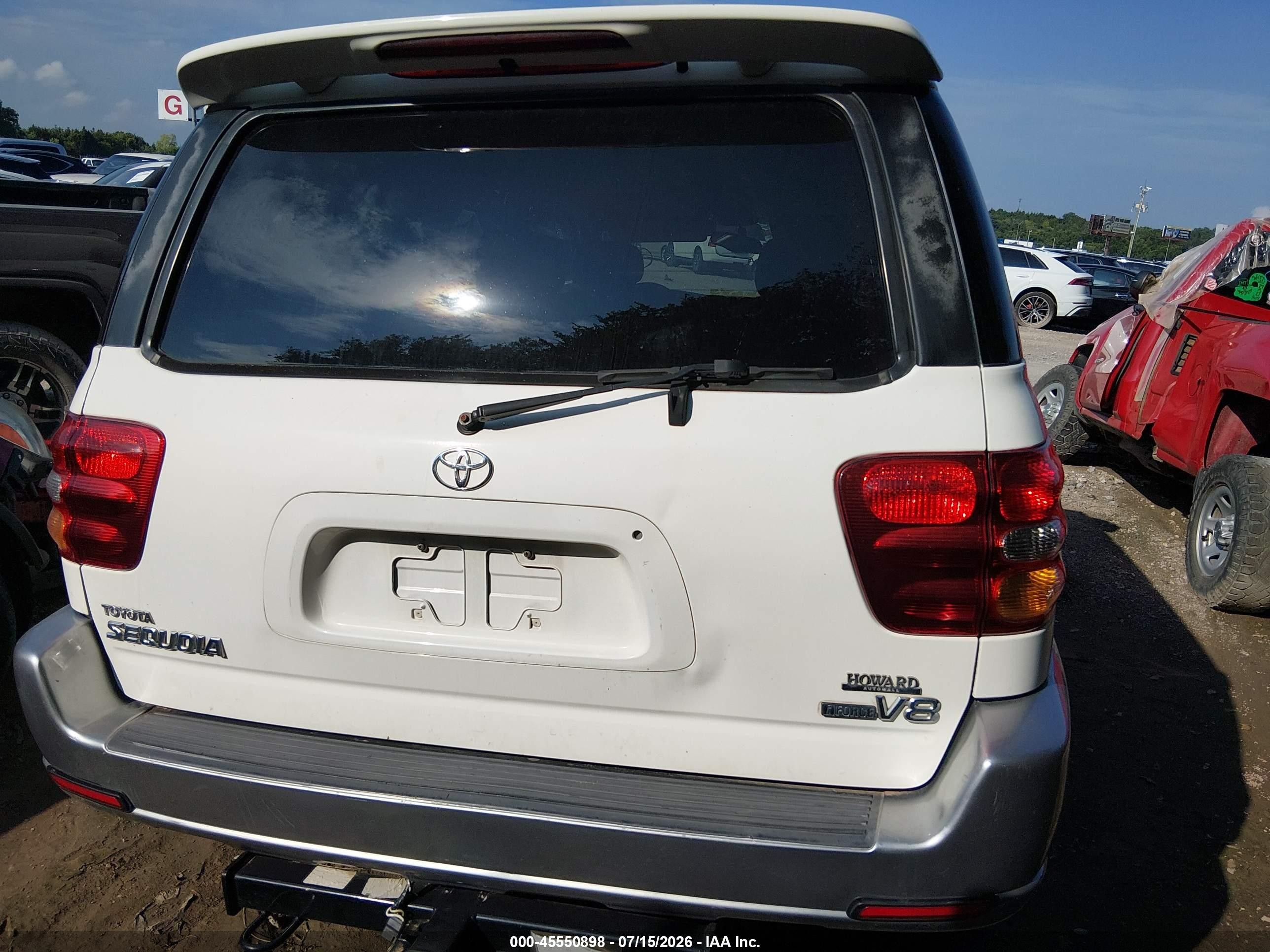 2003 Toyota Sequoia Sr5 V8 Белый vin: 5TDZT34A13S170730