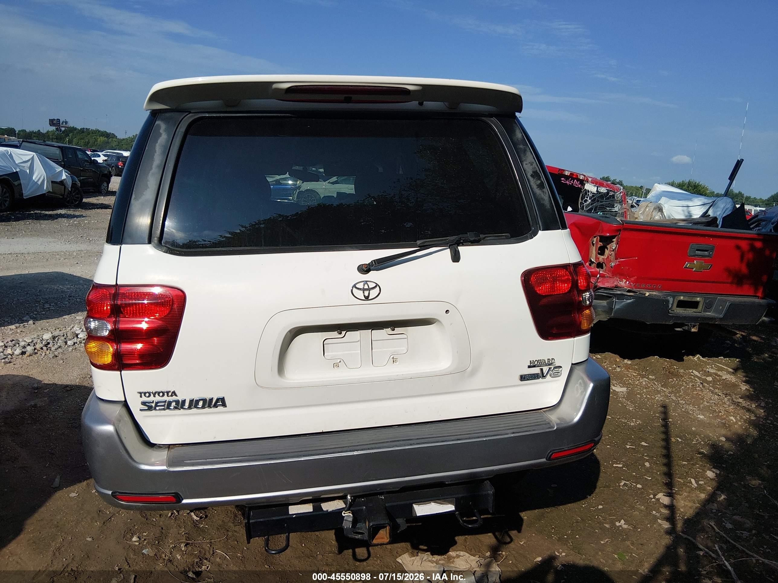 2003 Toyota Sequoia Sr5 V8 Белый vin: 5TDZT34A13S170730