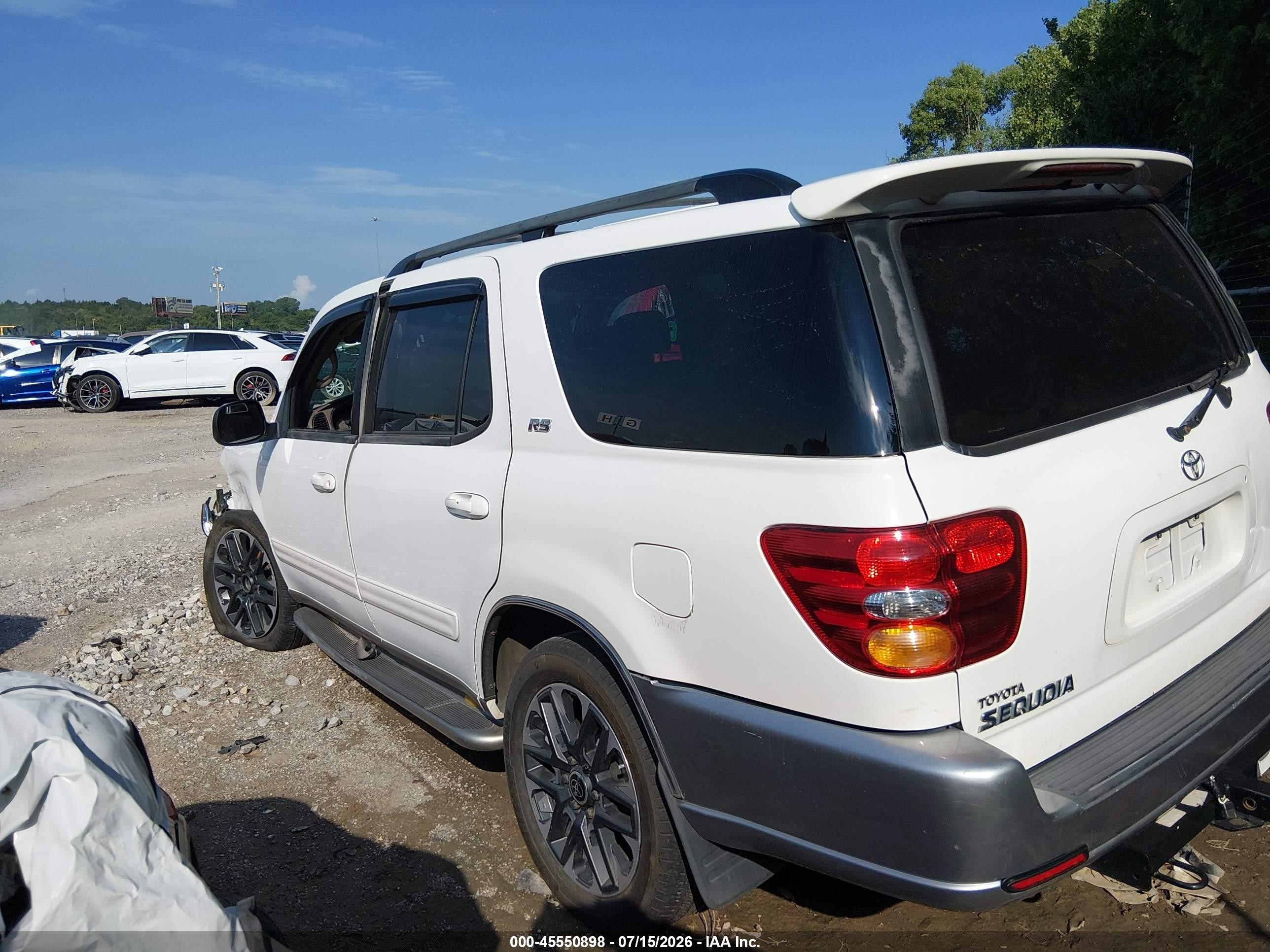 2003 Toyota Sequoia Sr5 V8 Белый vin: 5TDZT34A13S170730
