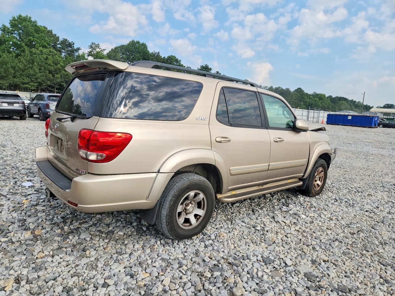2005 Toyota Sequoia Sr5 Beige vin: 5TDZT34A15S259751