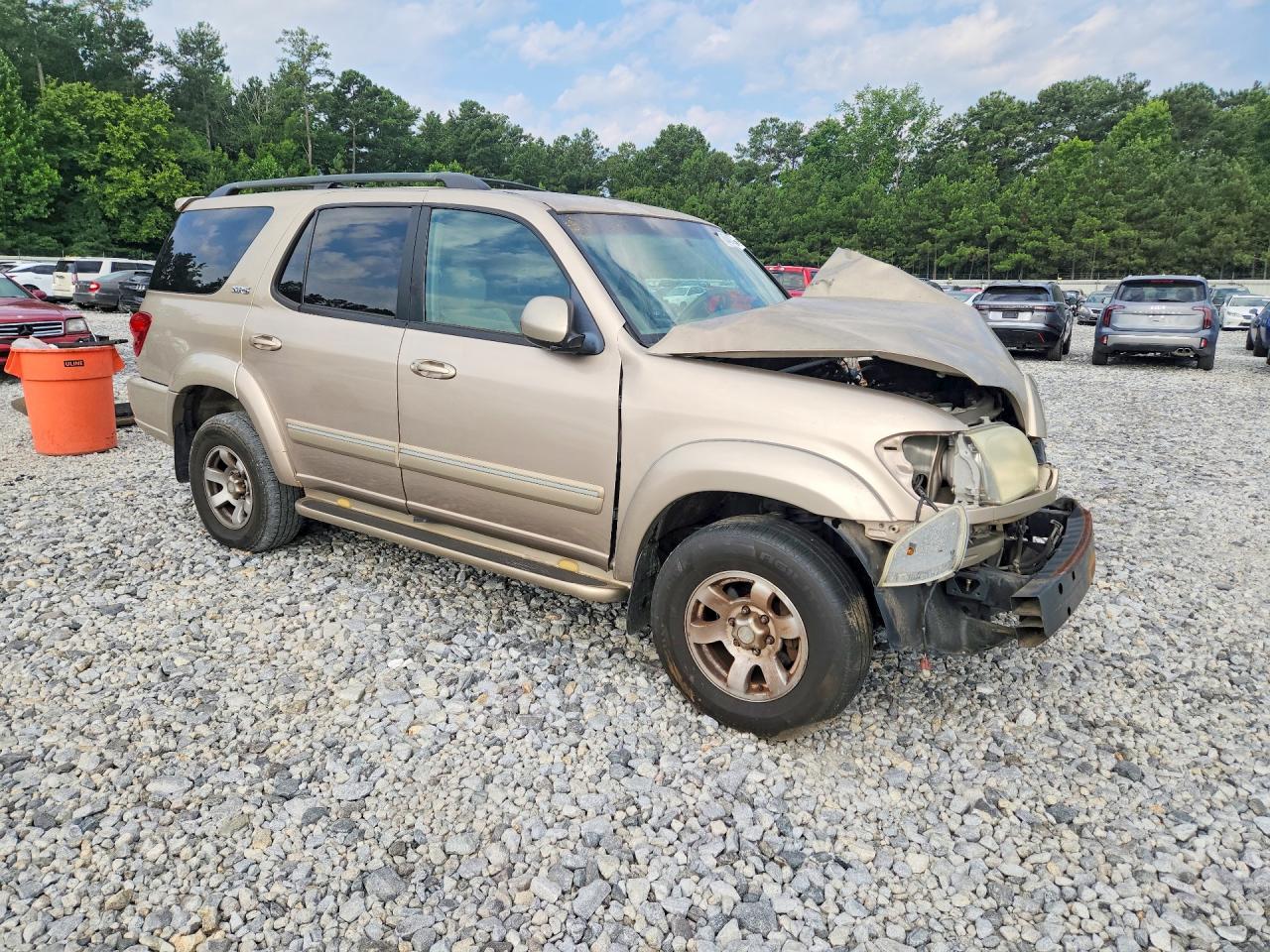 2005 Toyota Sequoia Sr5 Beige vin: 5TDZT34A15S259751