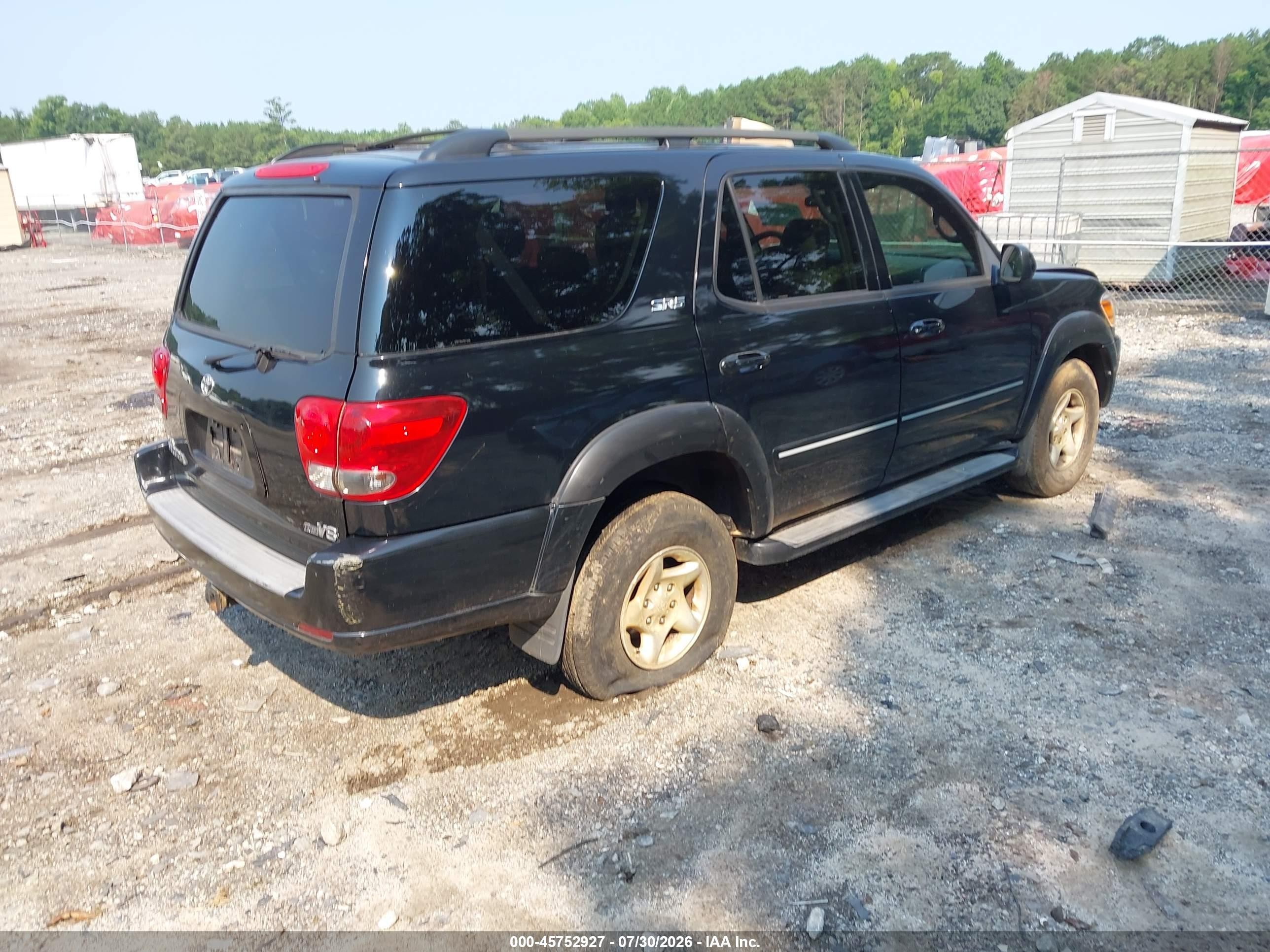 2007 Toyota Sequoia Sr5 Черный vin: 5TDZT34A17S296396