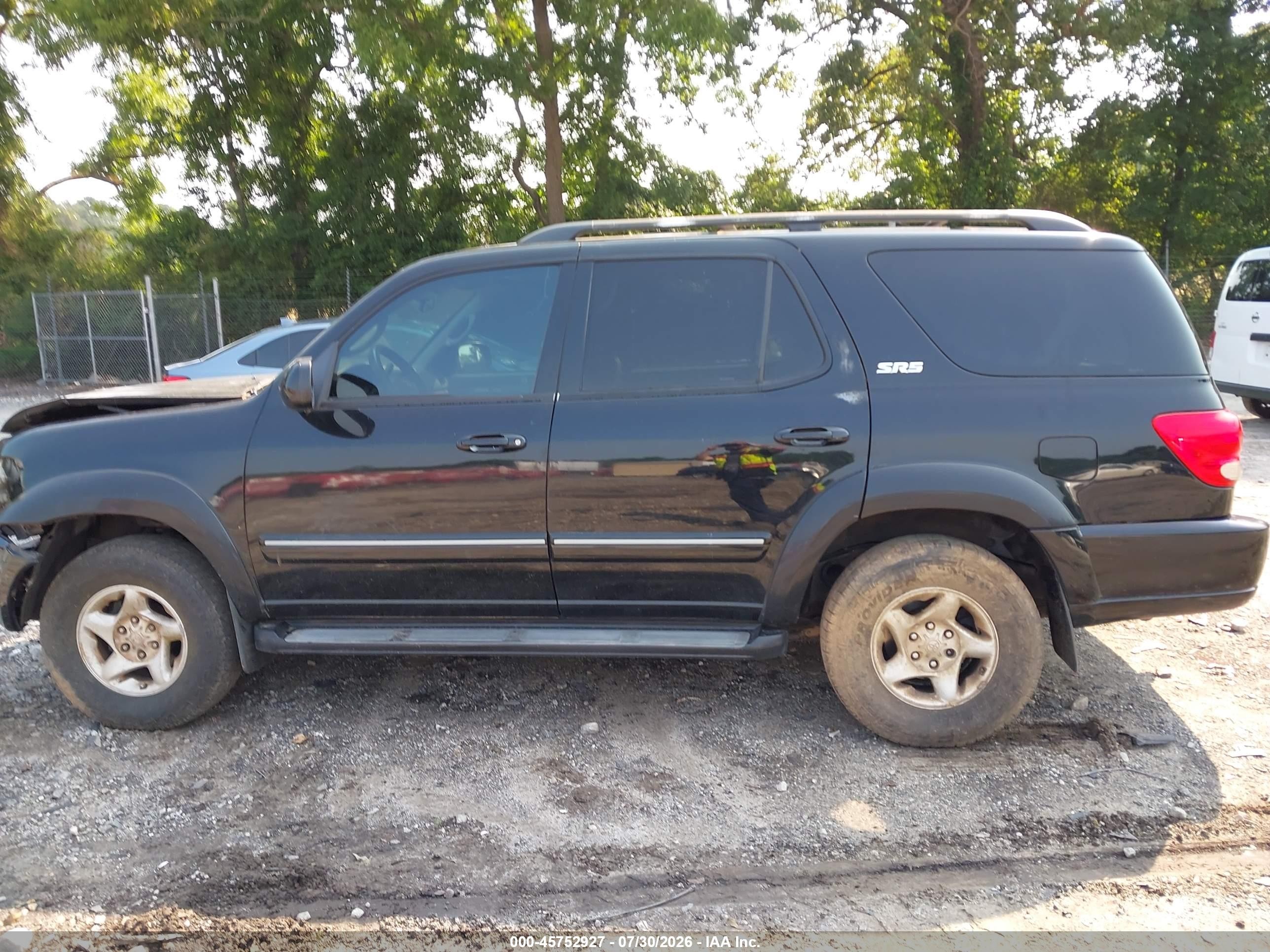 2007 Toyota Sequoia Sr5 Черный vin: 5TDZT34A17S296396
