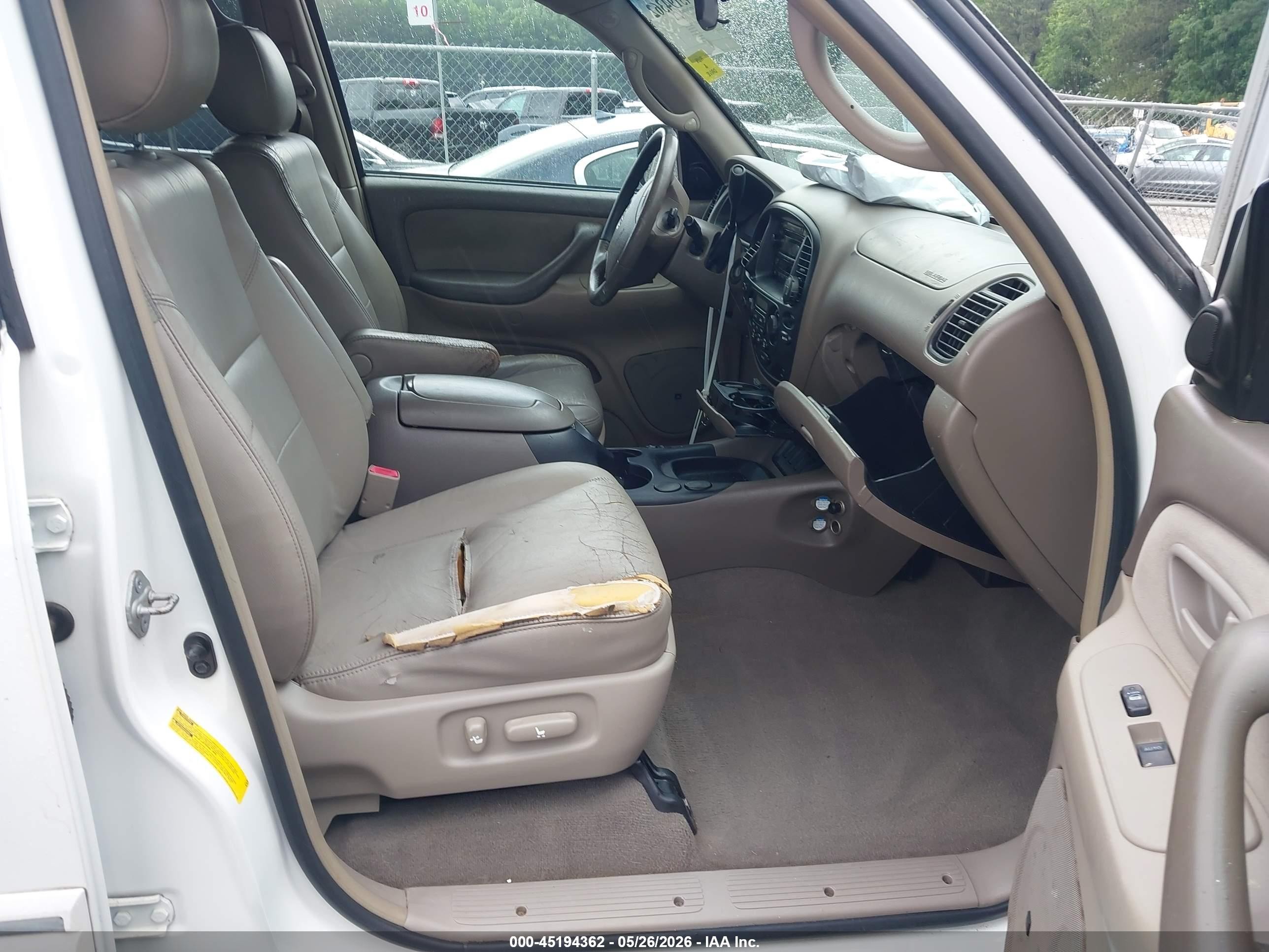 2007 Toyota Sequoia Sr5 V8 White vin: 5TDZT34A17S296950