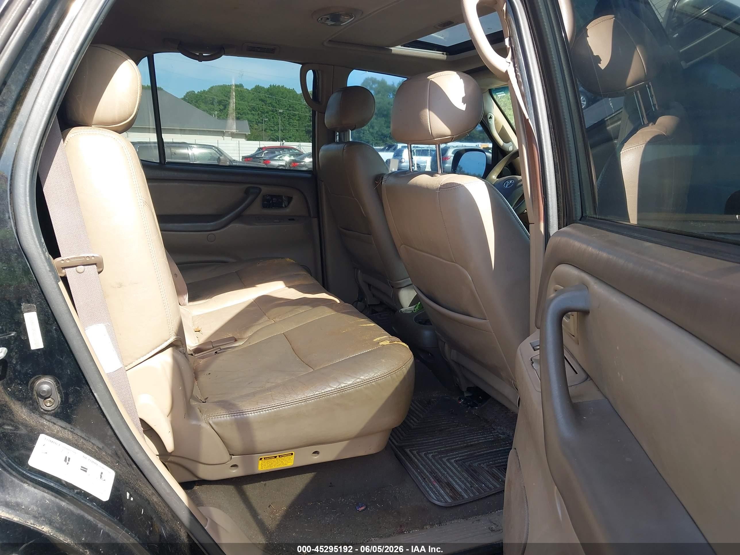 2003 Toyota Sequoia Sr5 V8 Black vin: 5TDZT34A23S154567