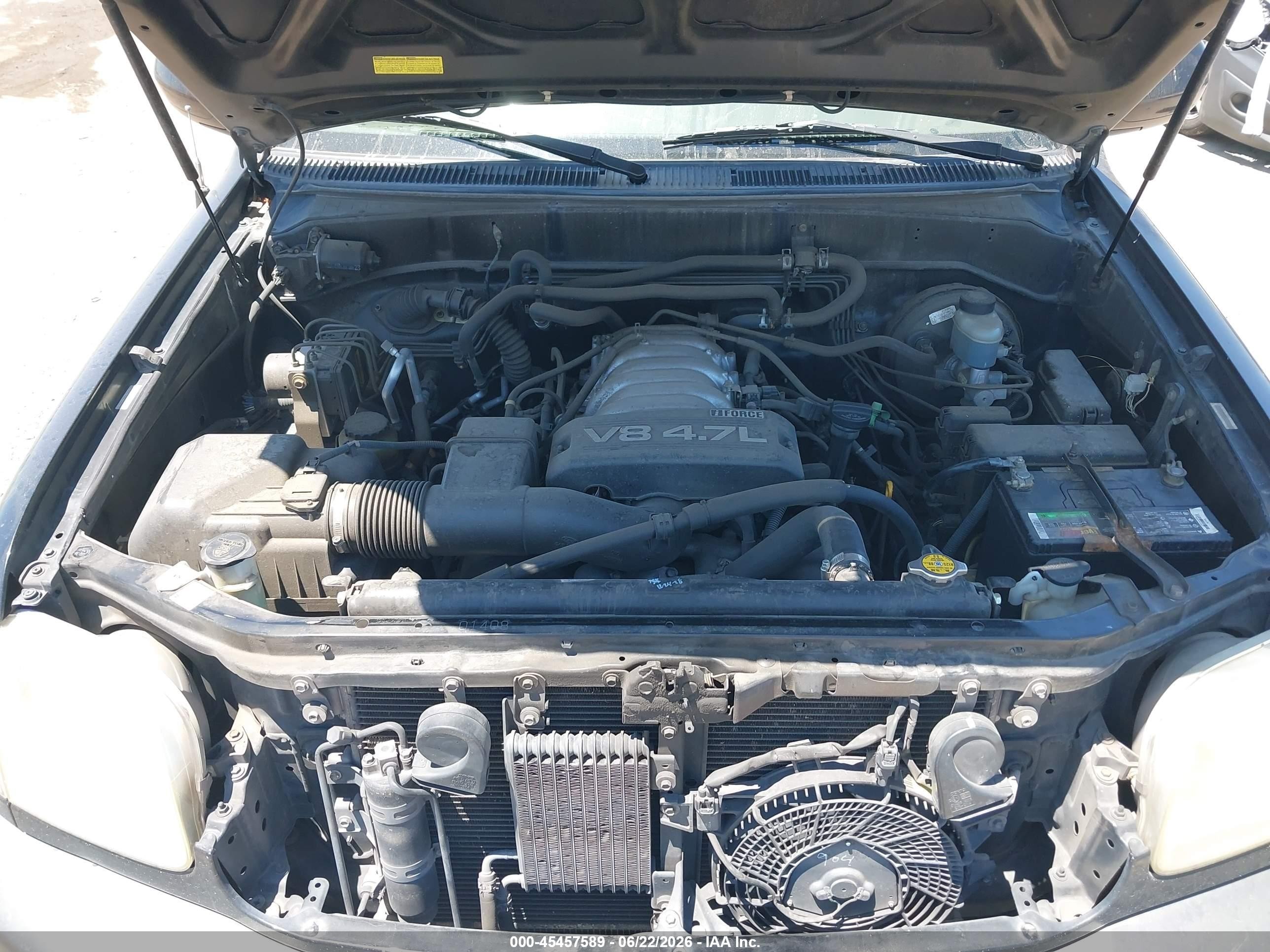2003 Toyota Sequoia Sr5 V8 Black vin: 5TDZT34A23S163561