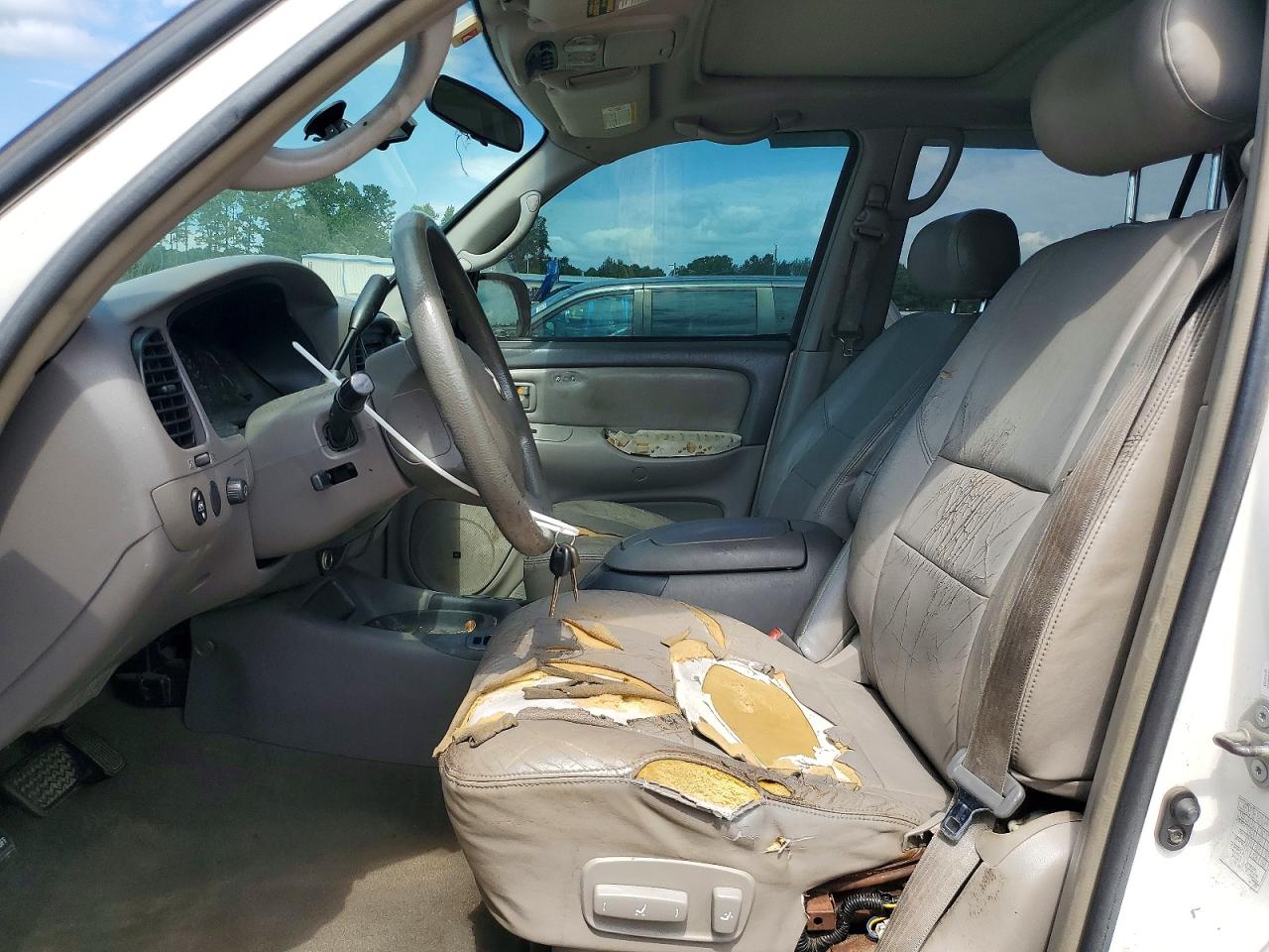2004 Toyota Sequoia Sr5 White vin: 5TDZT34A24S223968