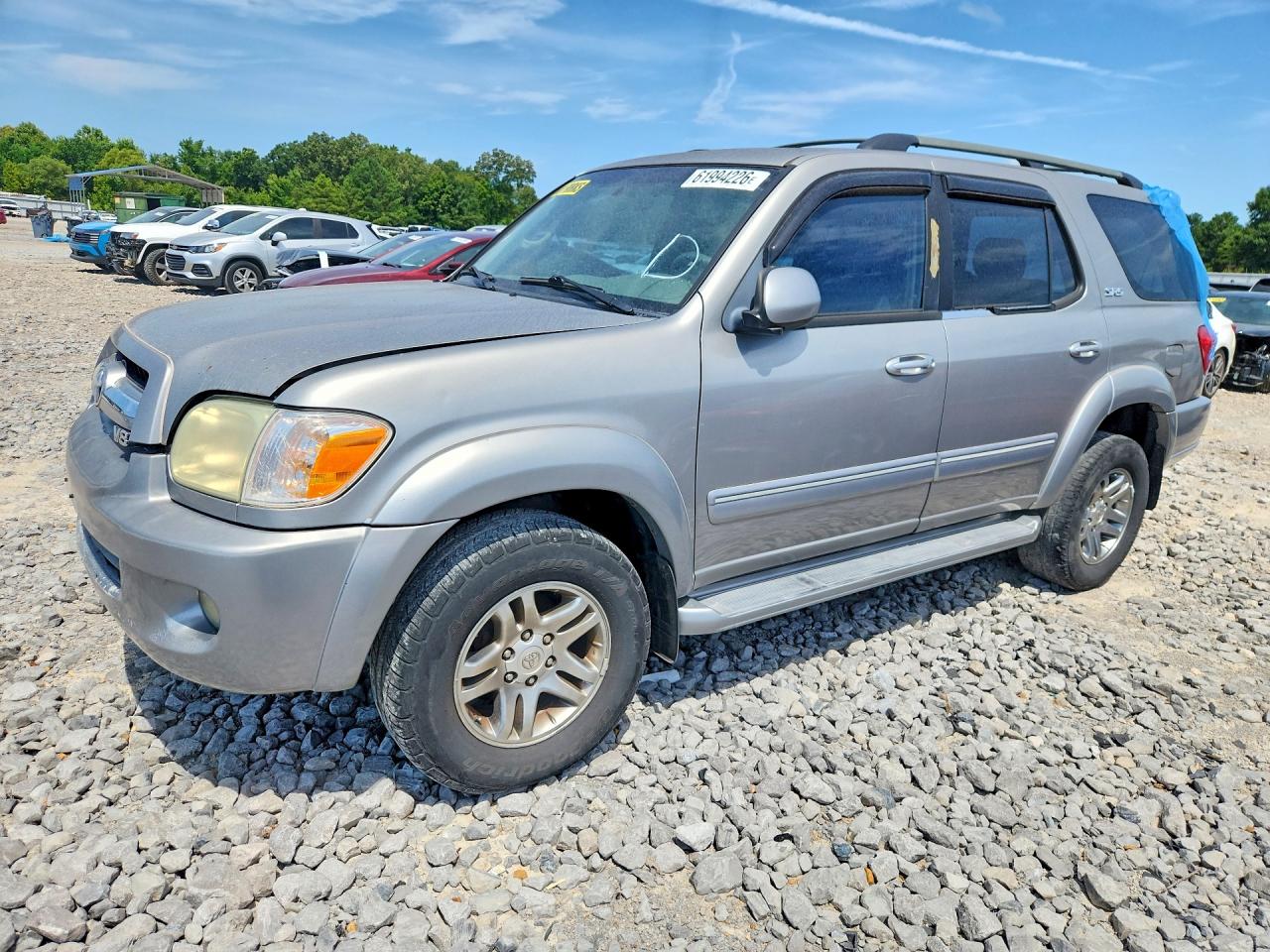 2005 Toyota Sequoia Sr5 Серый vin: 5TDZT34A25S240237