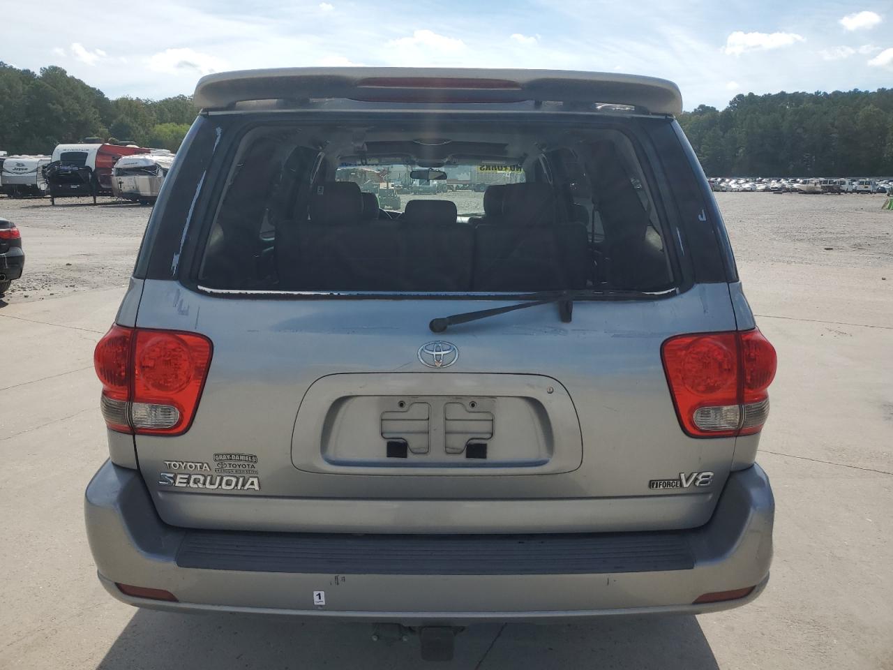 2005 Toyota Sequoia Sr5 Gray vin: 5TDZT34A25S240237