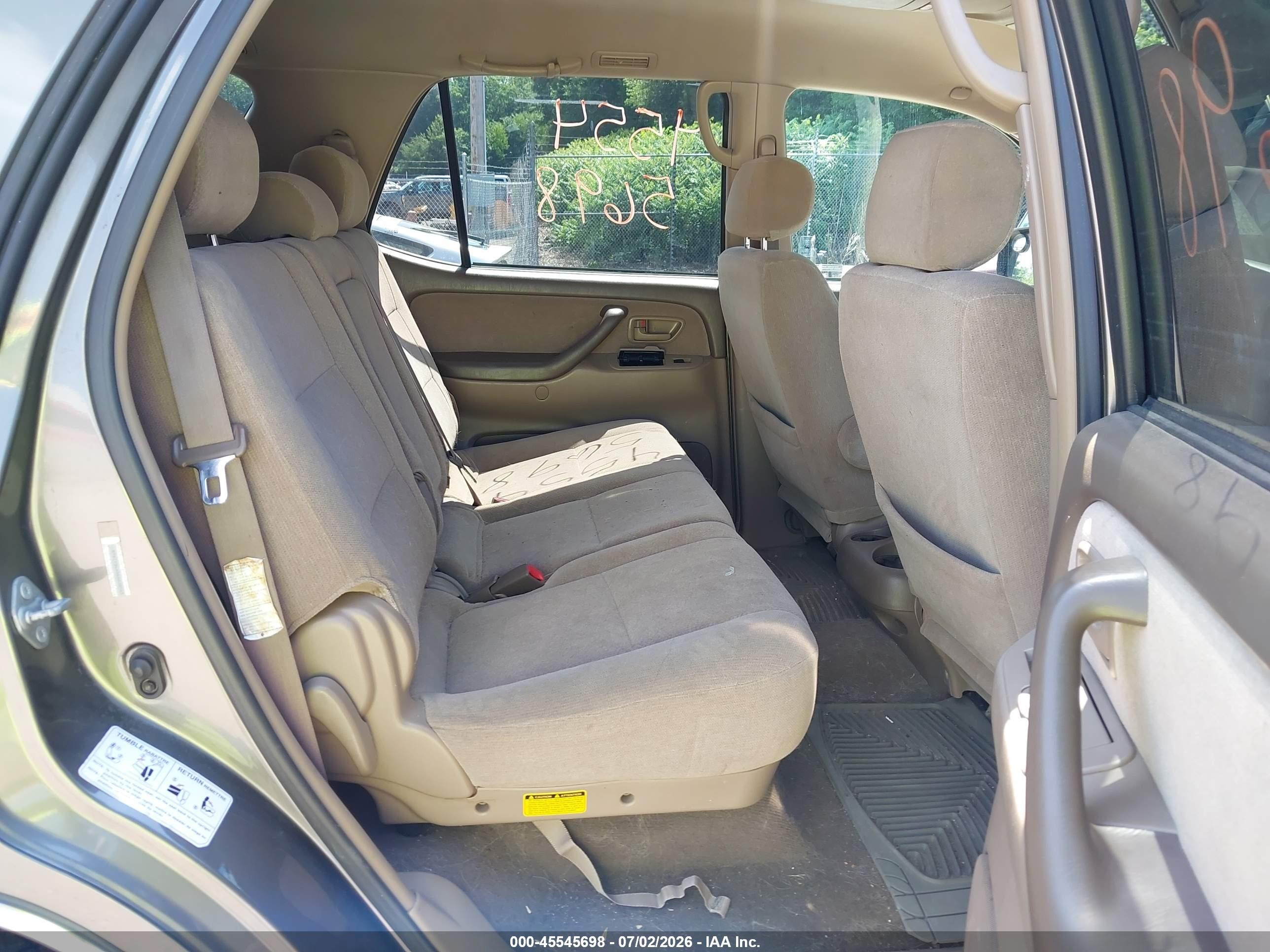 2004 Toyota Sequoia Sr5 V8 Gray vin: 5TDZT34A34S232565
