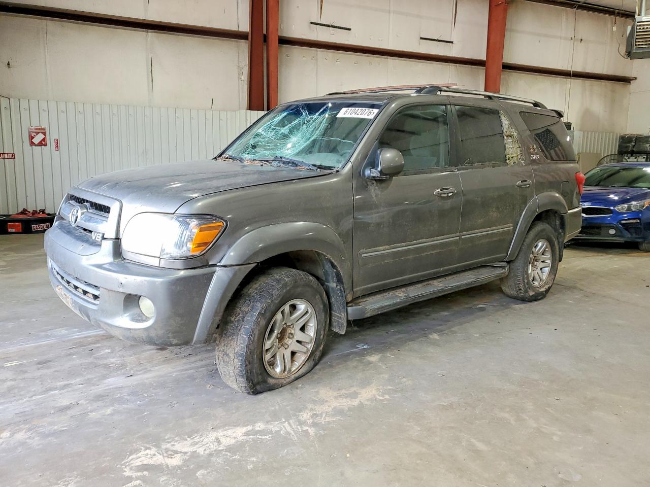 2005 Toyota Sequoia Sr5 Gray vin: 5TDZT34A55S246114