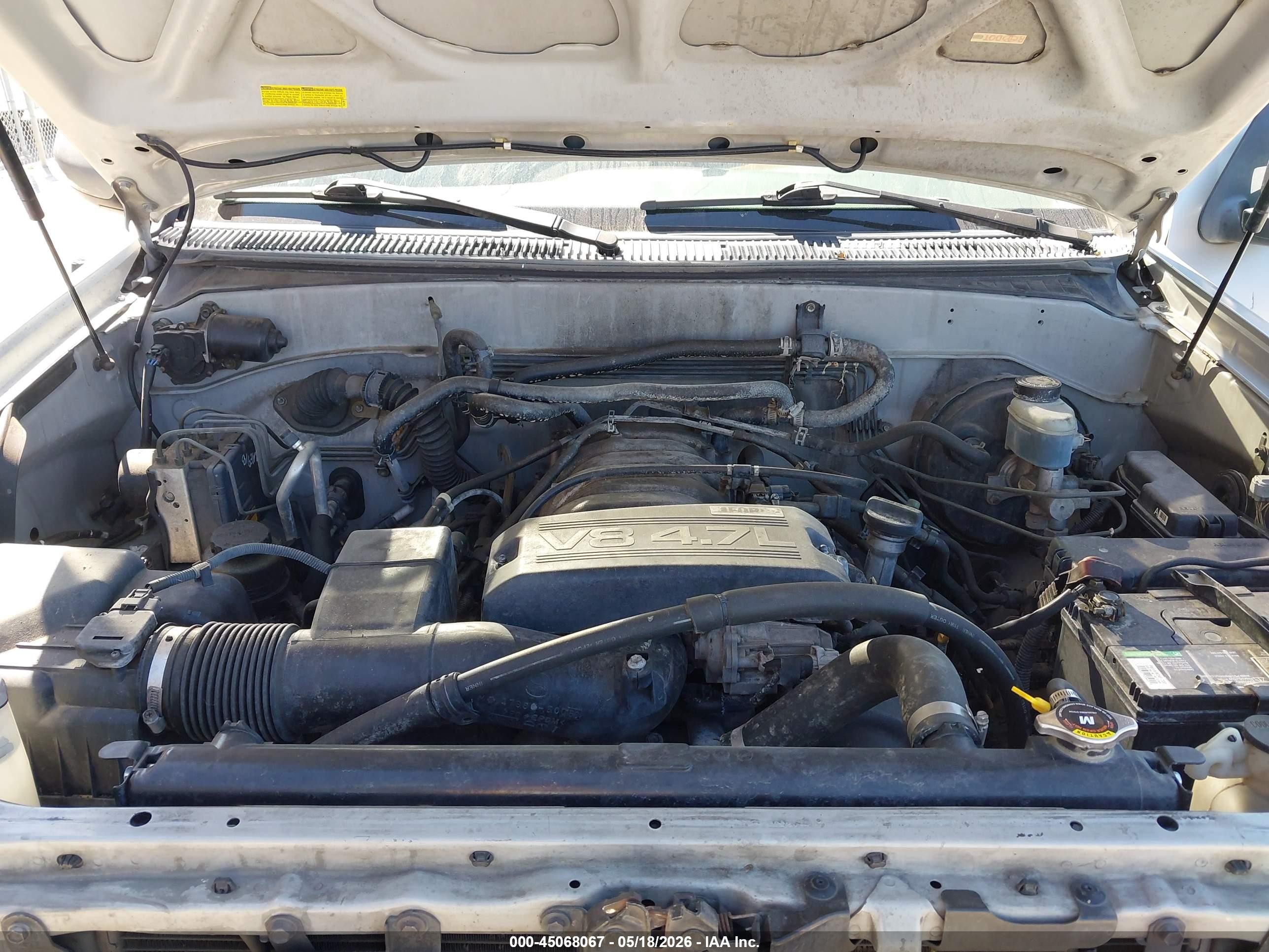 2002 Toyota Sequoia Sr5 V8 Silver vin: 5TDZT34A62S064885