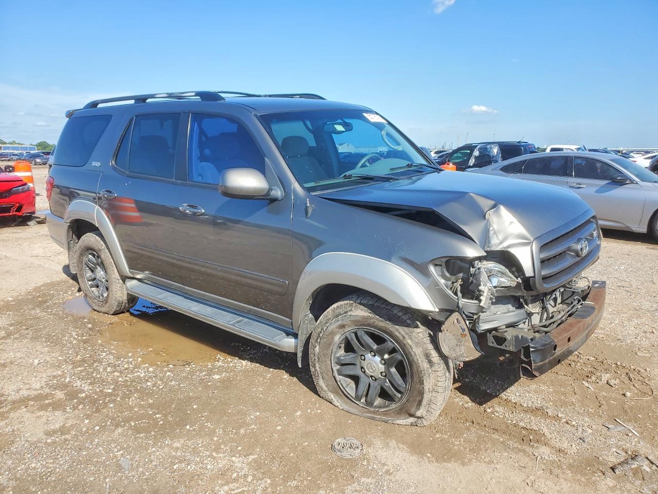 2003 Toyota Sequoia Sr5 Серый vin: 5TDZT34A63S152613