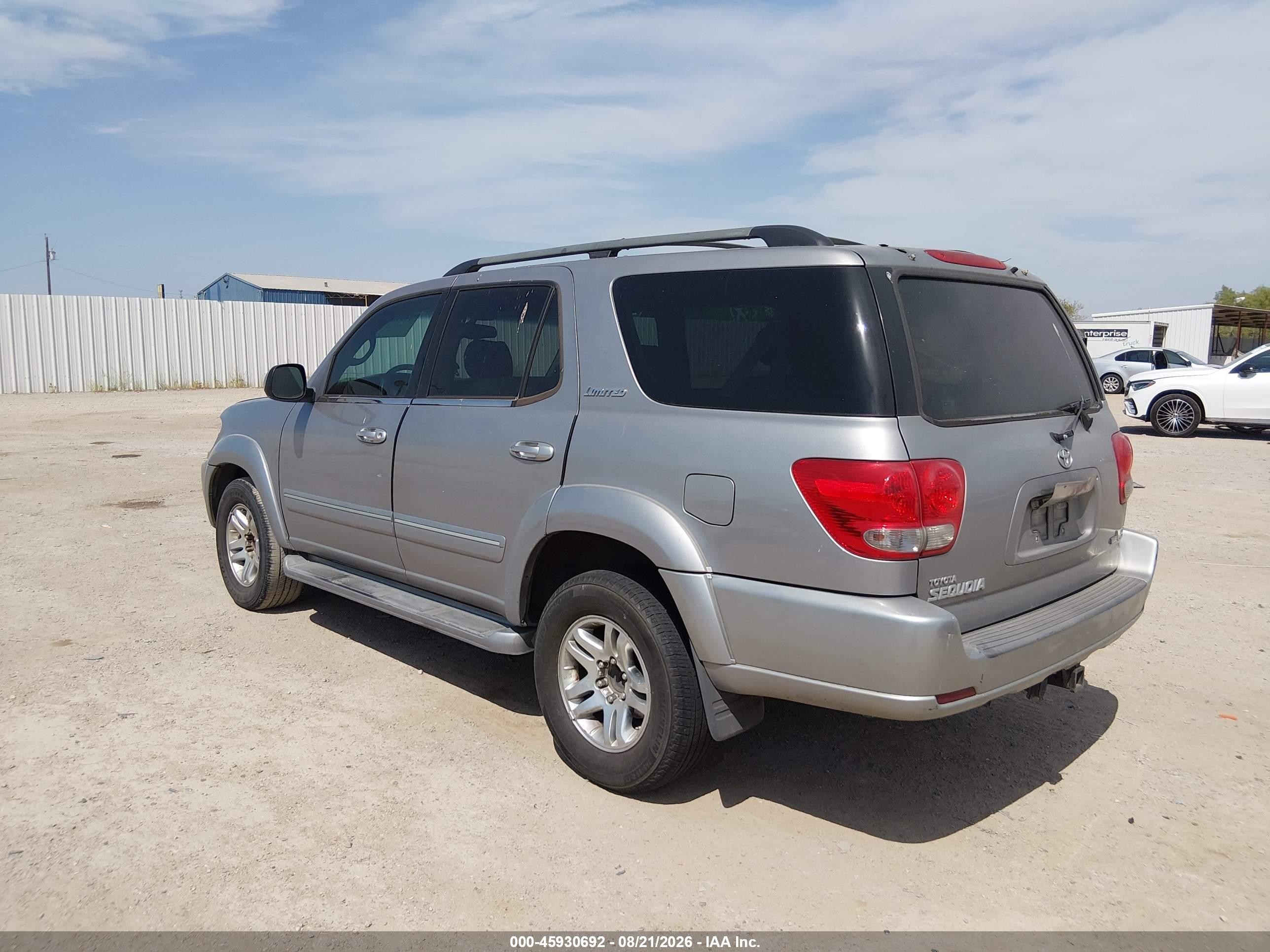 2005 Toyota Sequoia Sr5 V8 Gray vin: 5TDZT34A65S248583