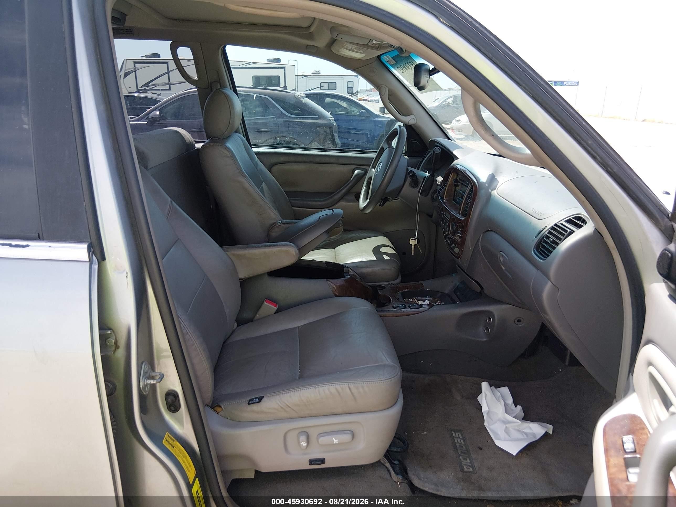 2005 Toyota Sequoia Sr5 V8 Gray vin: 5TDZT34A65S248583