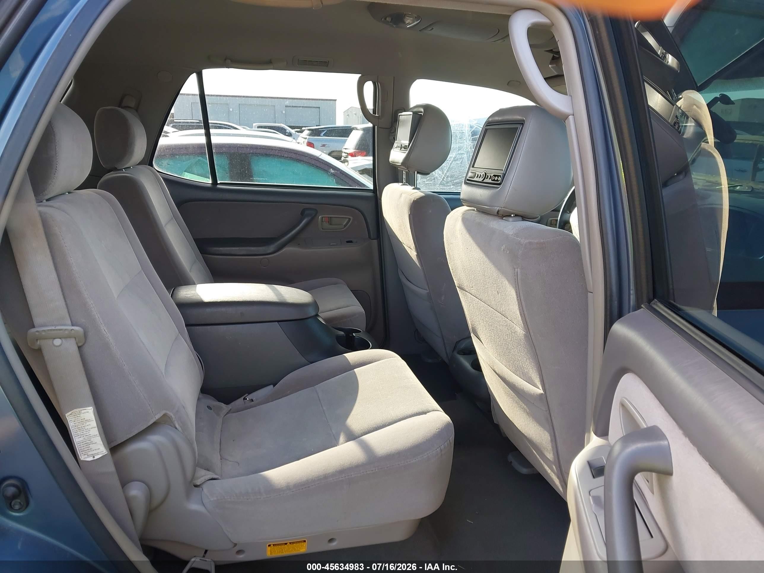 2007 Toyota Sequoia Sr5 Blue vin: 5TDZT34A67S287161