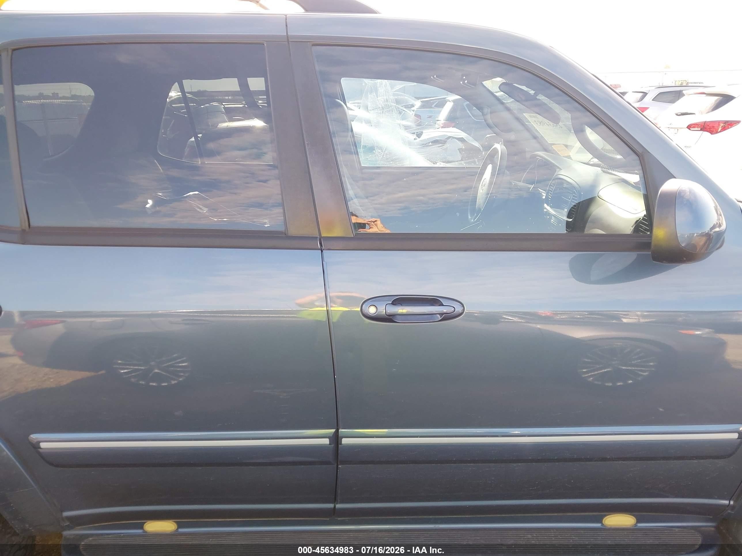 2007 Toyota Sequoia Sr5 Blue vin: 5TDZT34A67S287161