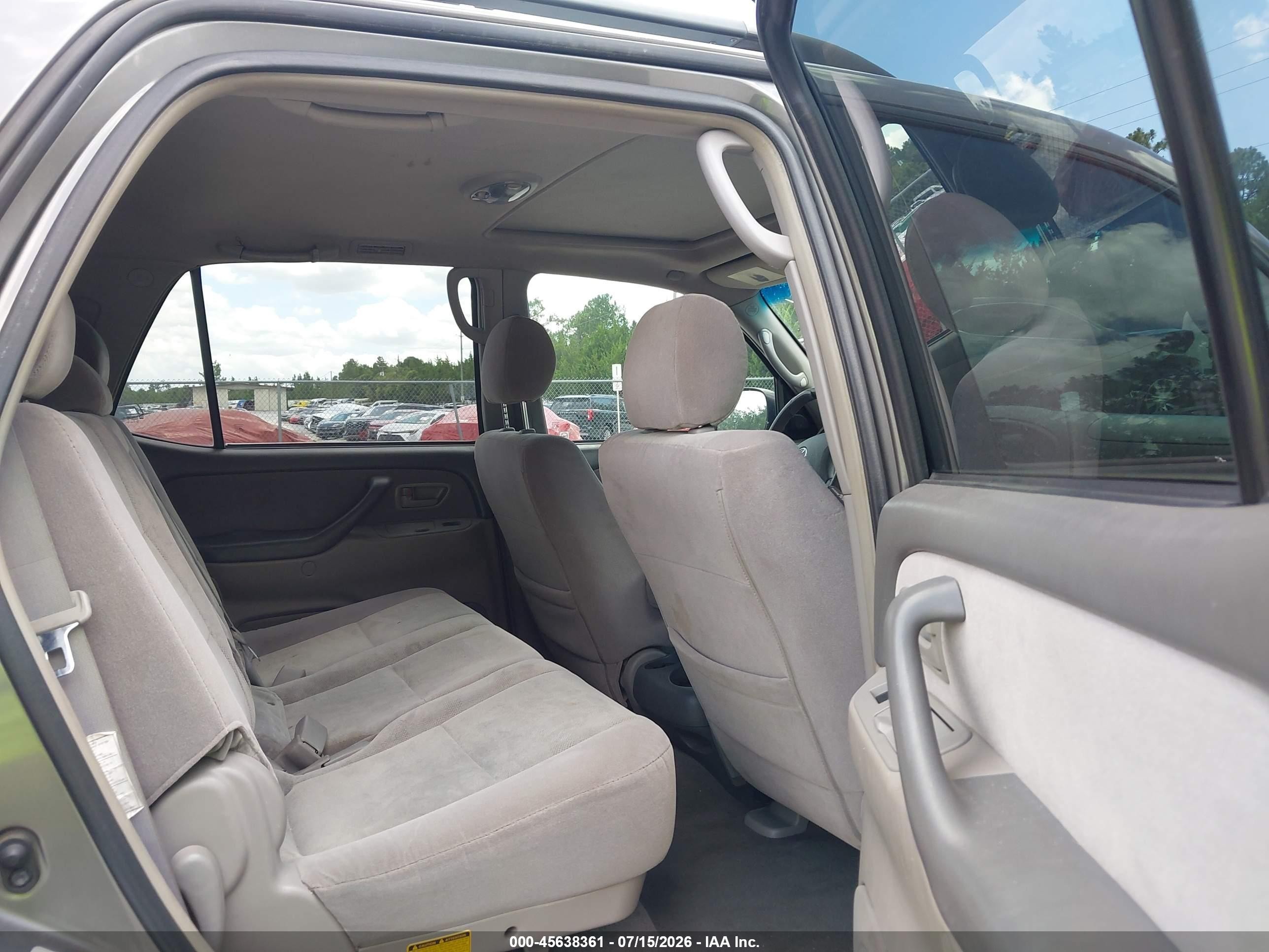 2007 Toyota Sequoia Sr5 Gray vin: 5TDZT34A67S299343