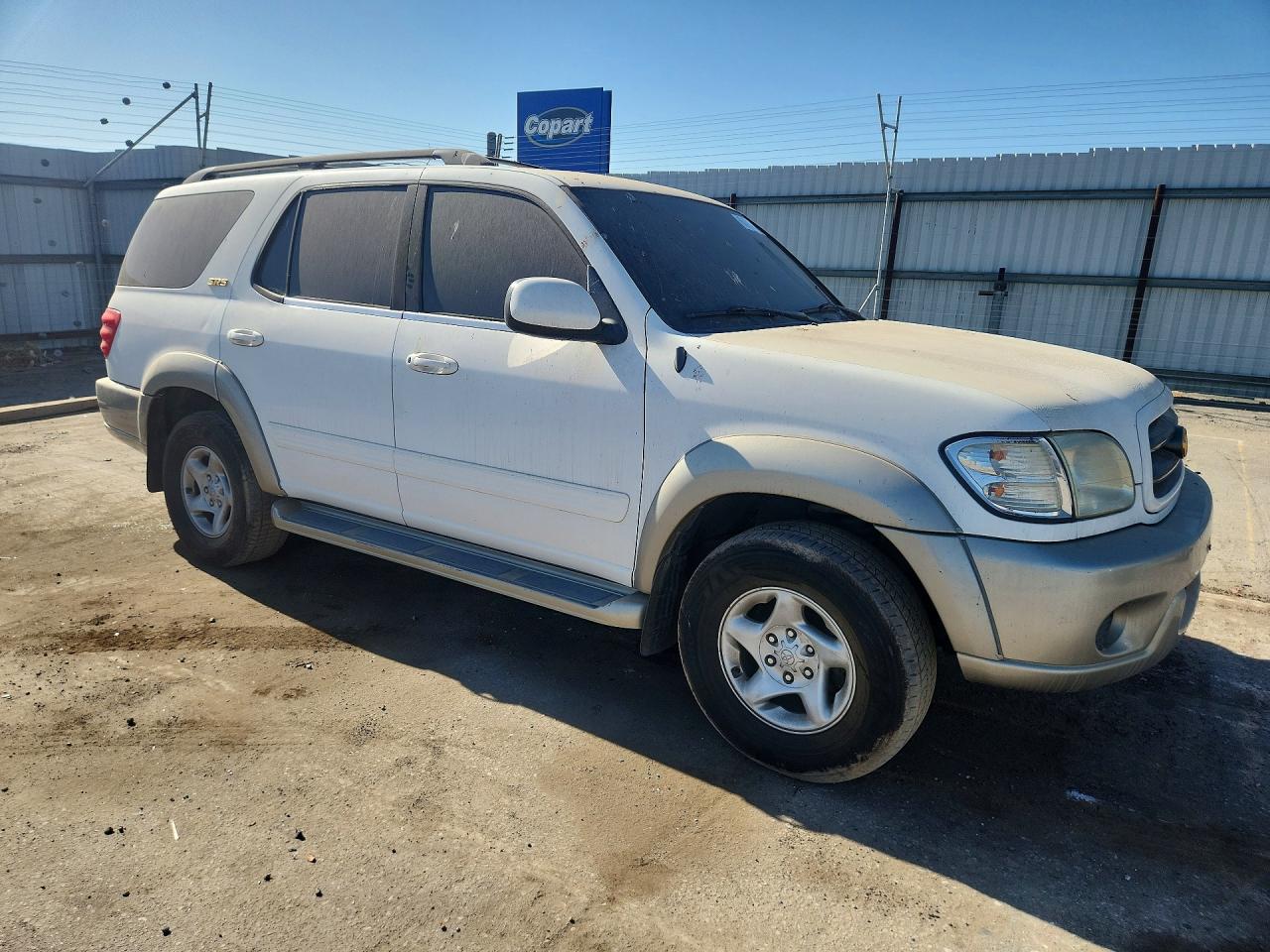 2001 Toyota Sequoia Sr5 White vin: 5TDZT34A71S044210