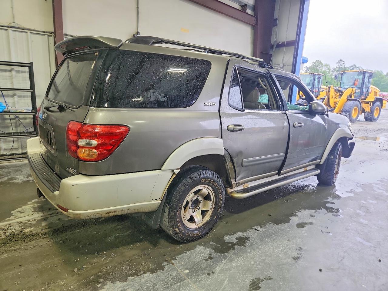 2004 Toyota Sequoia Sr5 Gray vin: 5TDZT34A74S221519