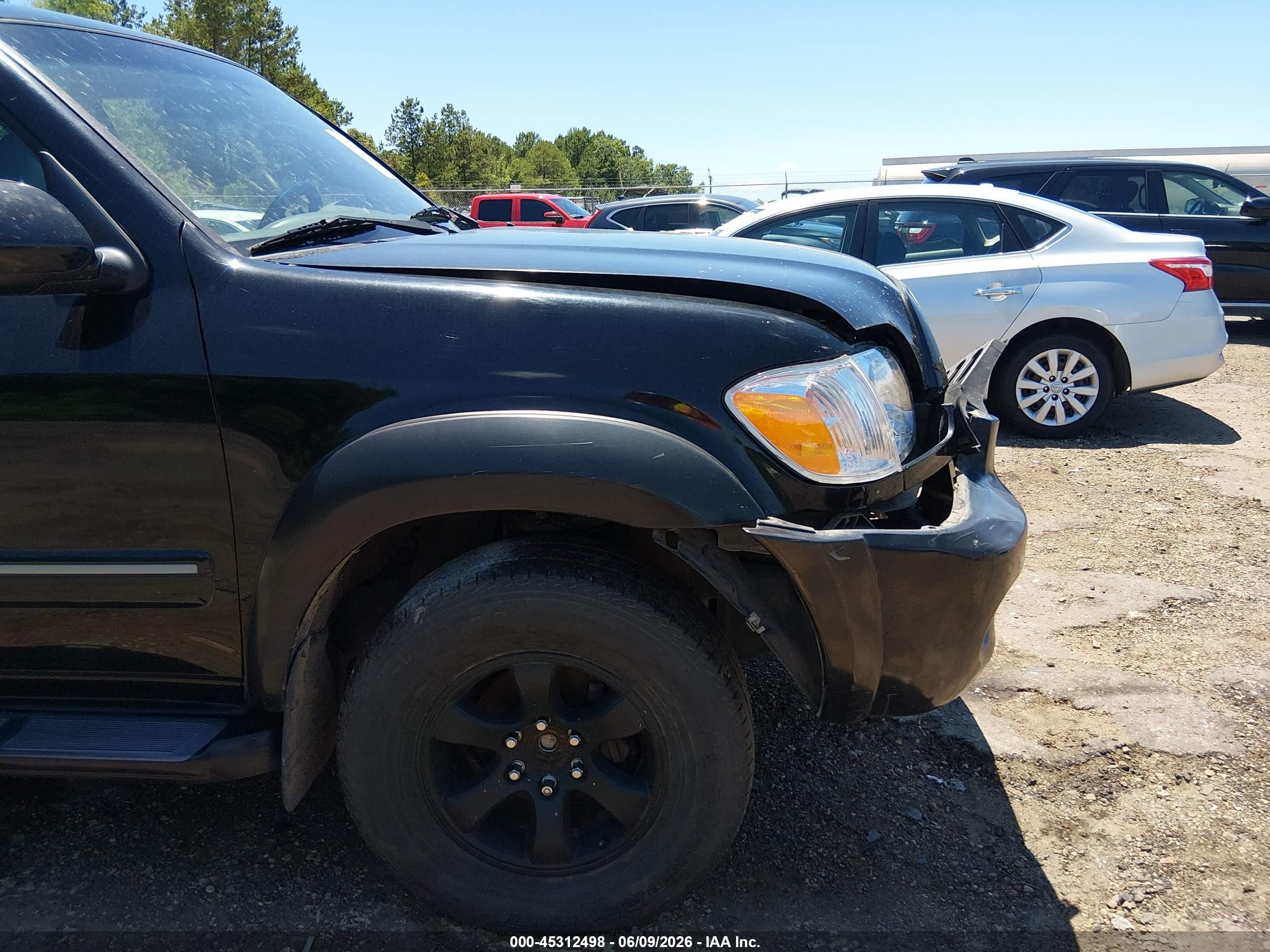 2005 Toyota Sequoia Sr5 V8 Black vin: 5TDZT34A75S262007