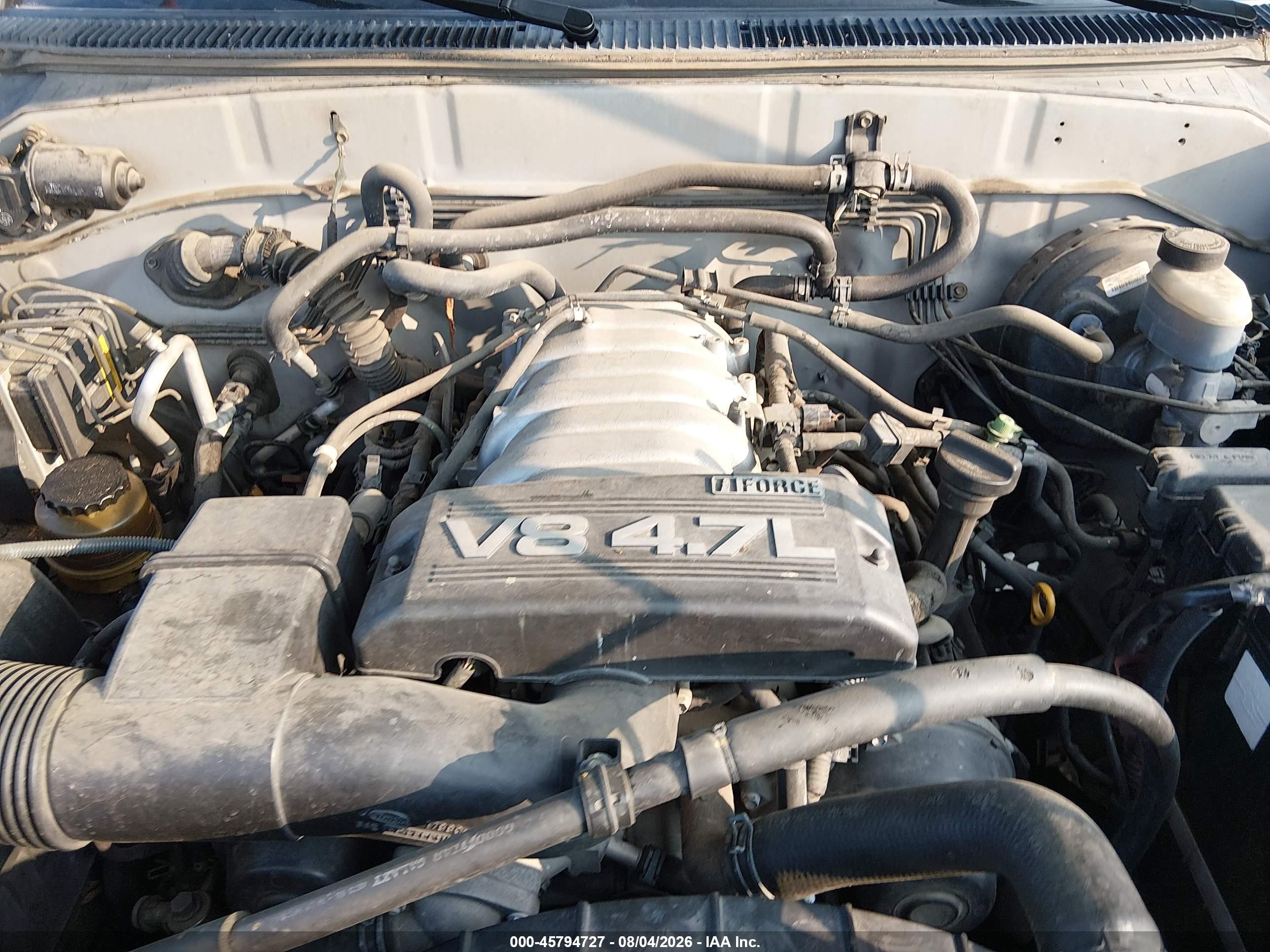 2003 Toyota Sequoia Sr5 V8 Серебряный vin: 5TDZT34A83S140219