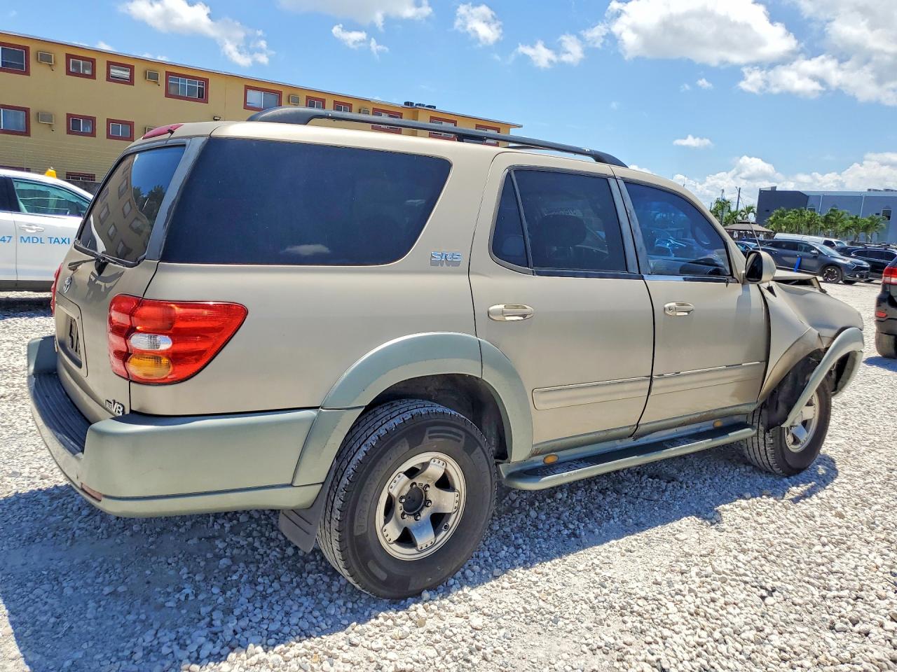 2003 Toyota Sequoia Sr5 Gray vin: 5TDZT34A83S145131