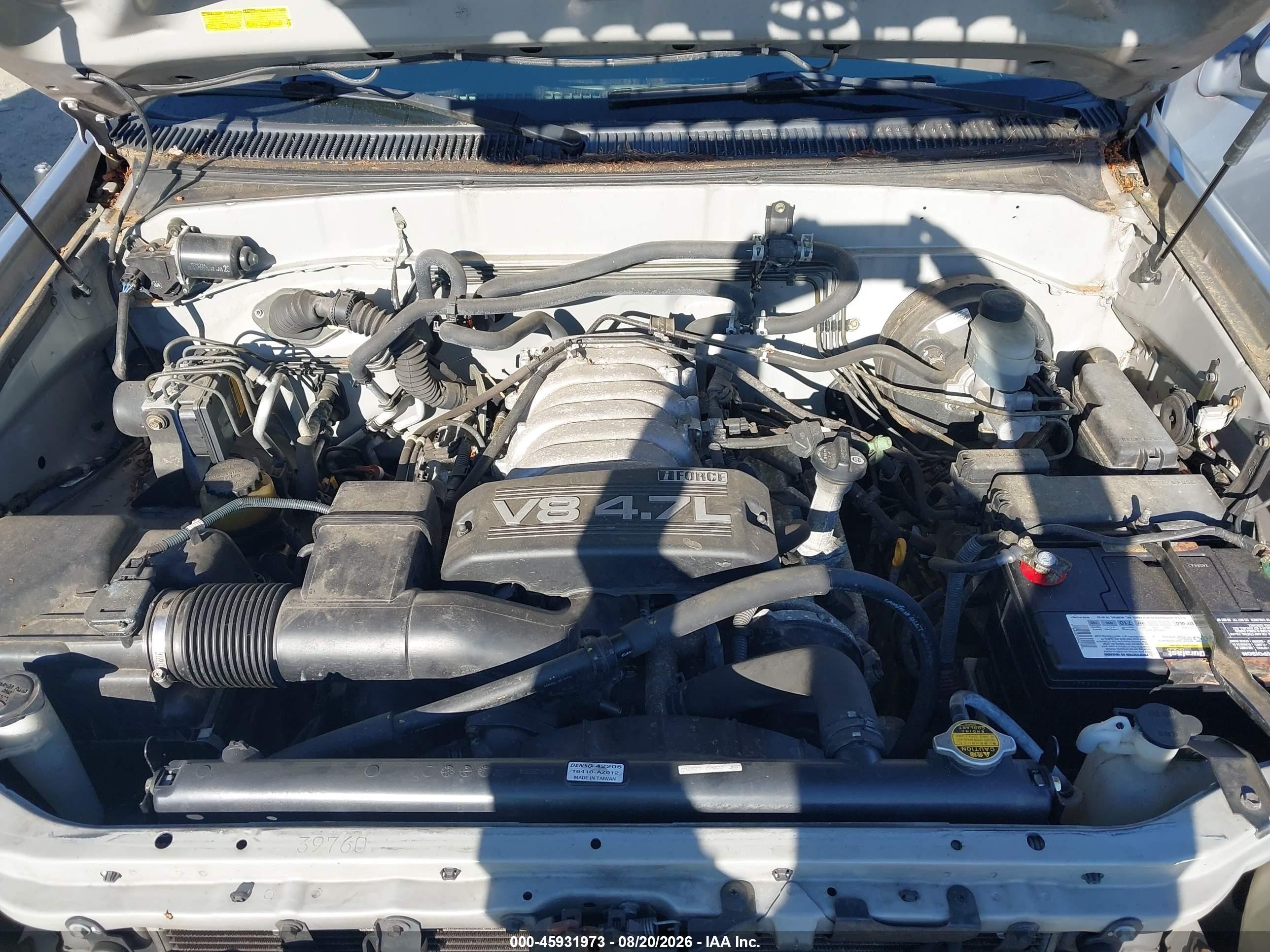 2003 Toyota Sequoia Sr5 V8 Silver vin: 5TDZT34A83S184429