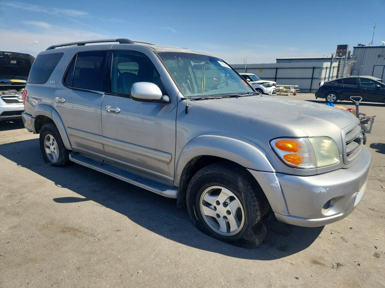 2004 Toyota Sequoia Sr5 Gray vin: 5TDZT34A84S228690