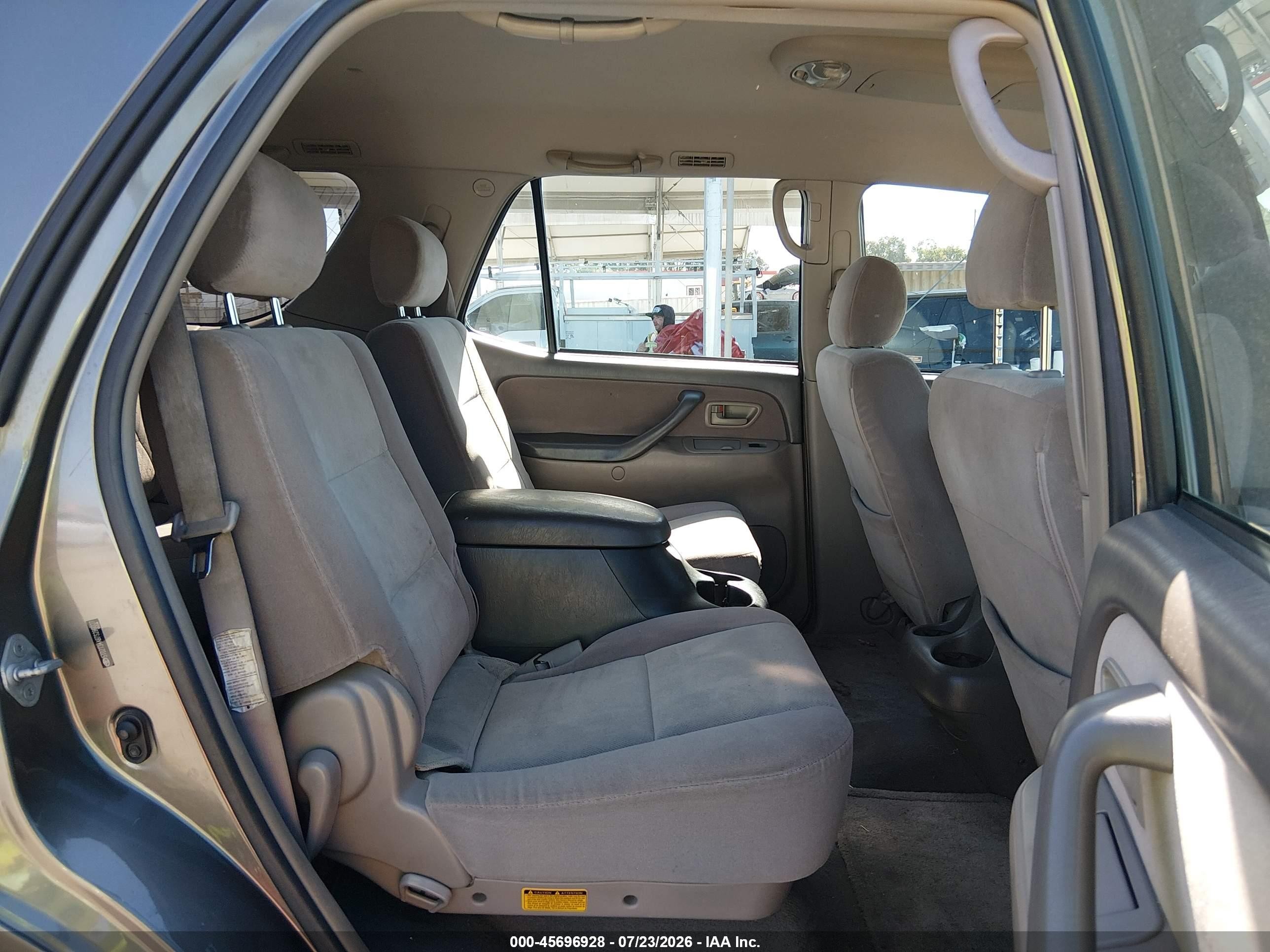2007 Toyota Sequoia Sr5 Gray vin: 5TDZT34A87S286027