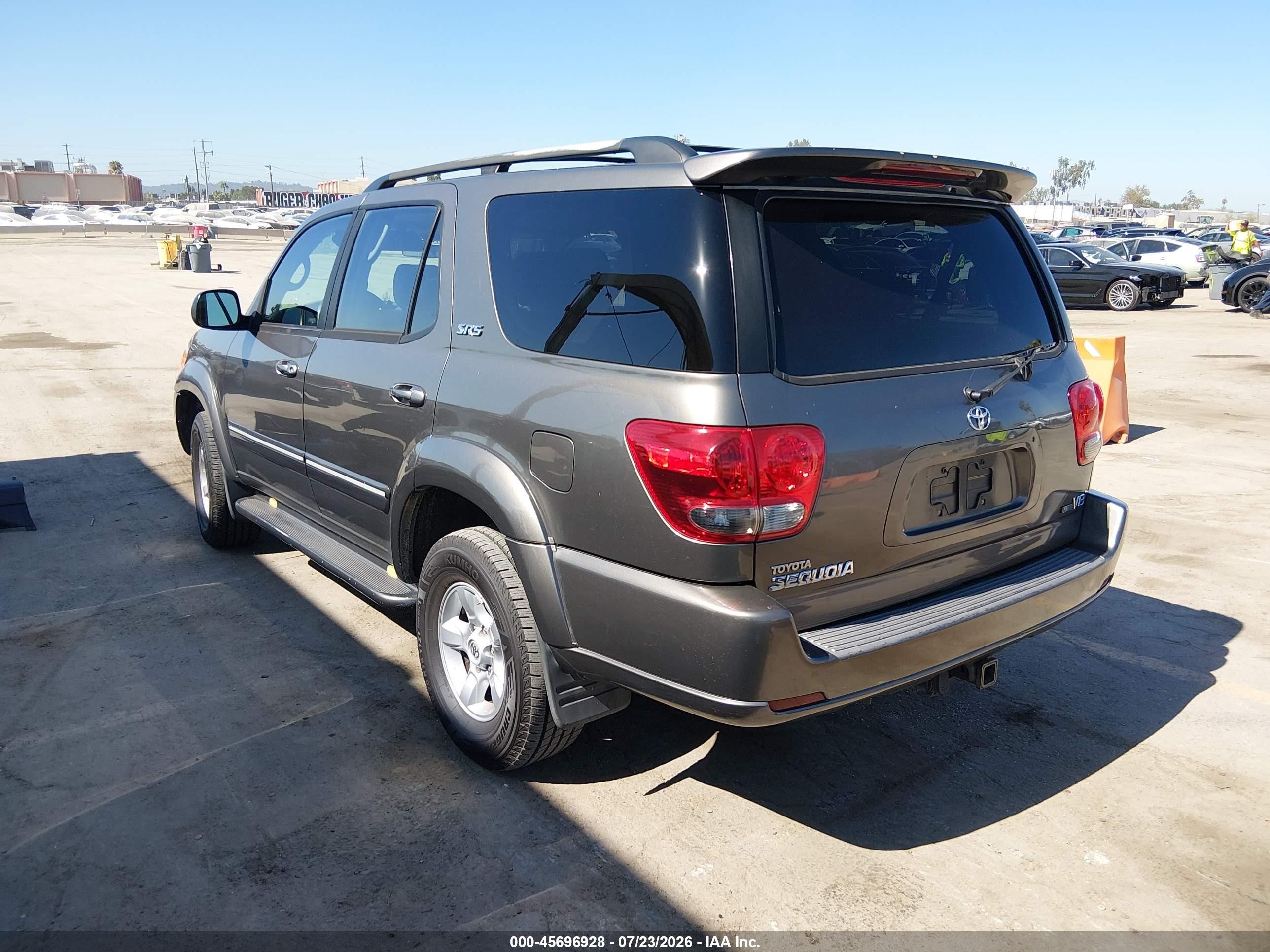 2007 Toyota Sequoia Sr5 Gray vin: 5TDZT34A87S286027