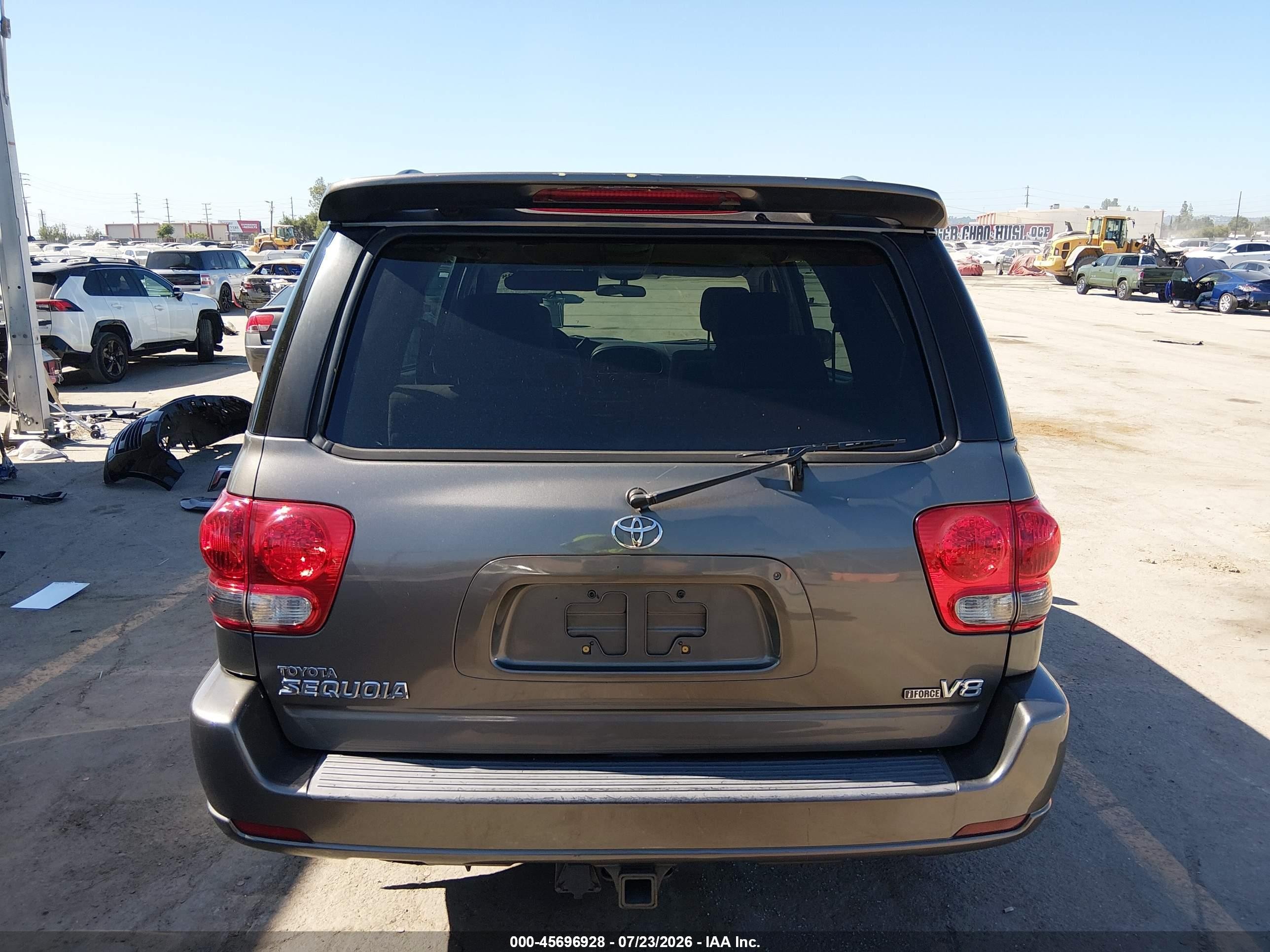 2007 Toyota Sequoia Sr5 Gray vin: 5TDZT34A87S286027