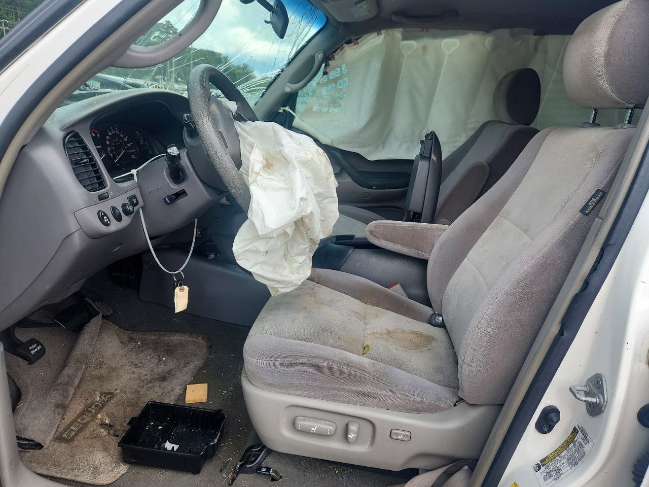 2007 Toyota Sequoia Sr5 Белый vin: 5TDZT34A87S289624