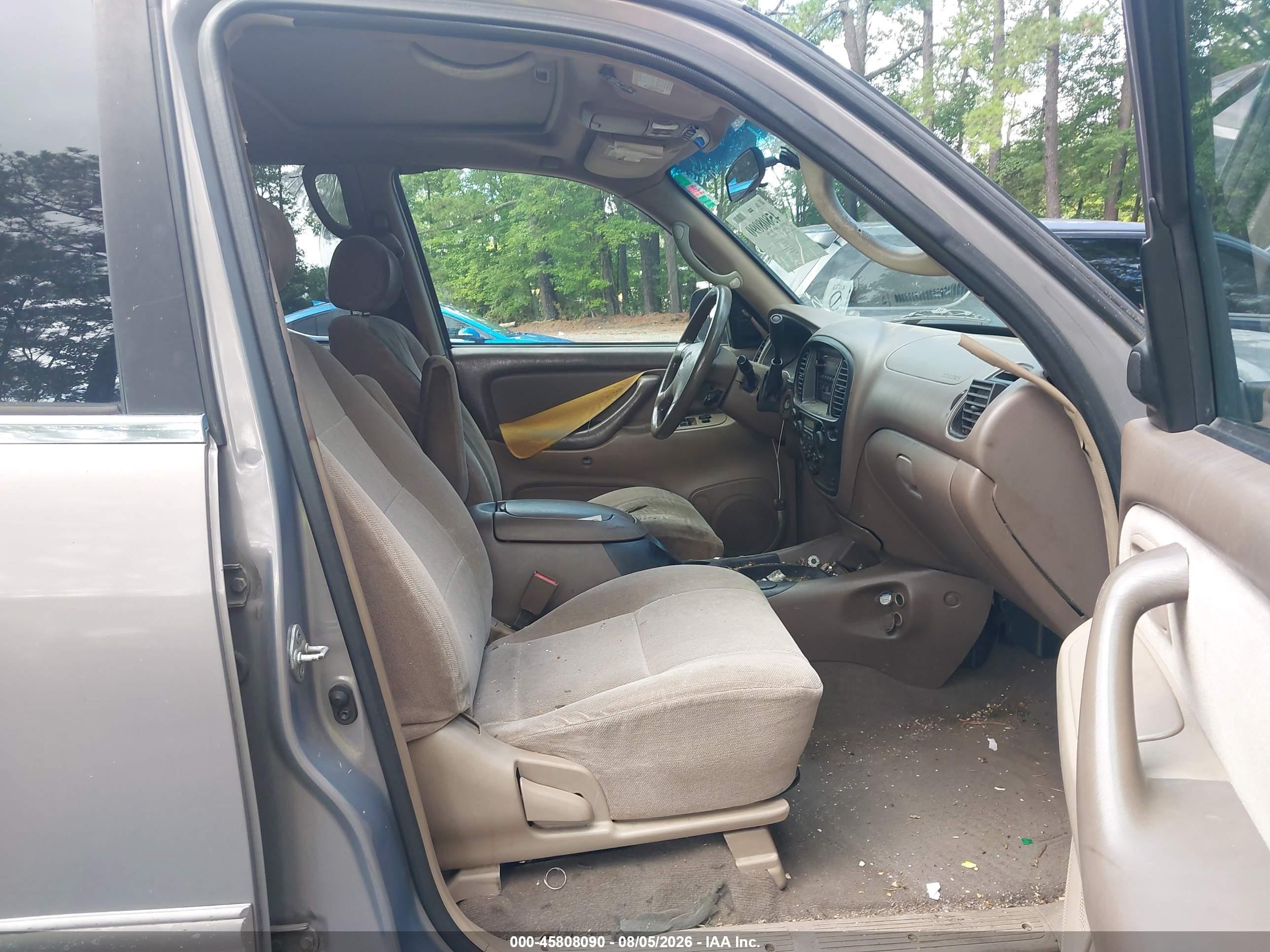 2001 Toyota Sequoia Sr5 V8 Серый vin: 5TDZT34A91S050624