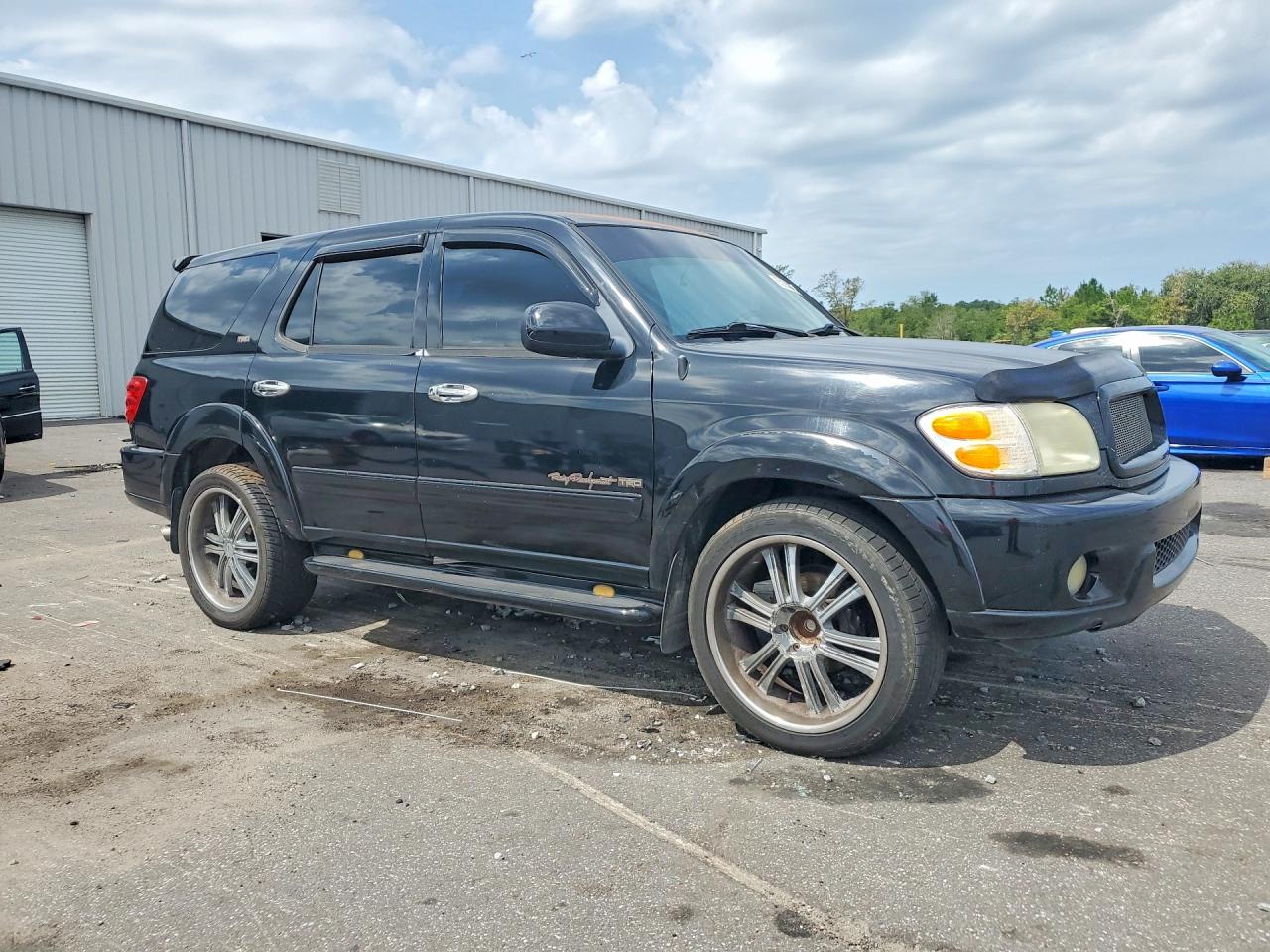 2002 Toyota Sequoia Sr5 Black vin: 5TDZT34A92S102268
