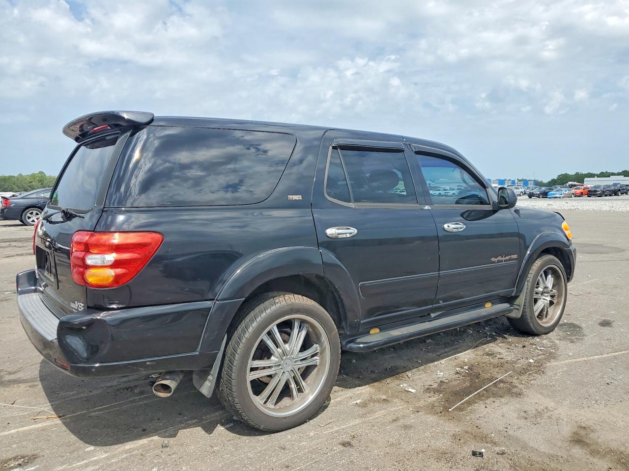 2002 Toyota Sequoia Sr5 Black vin: 5TDZT34A92S102268