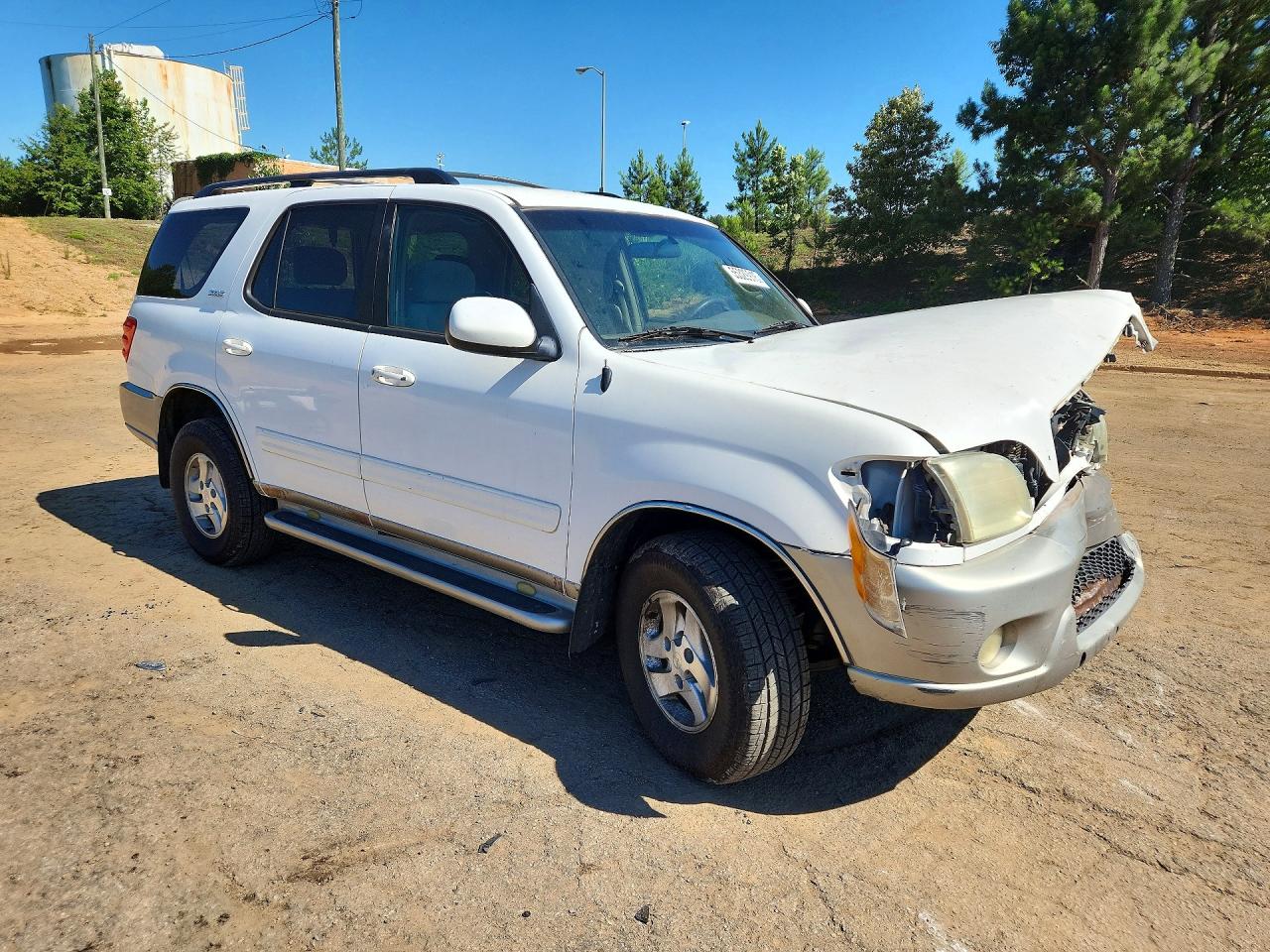 2003 Toyota Sequoia Sr5 White vin: 5TDZT34A93S139760