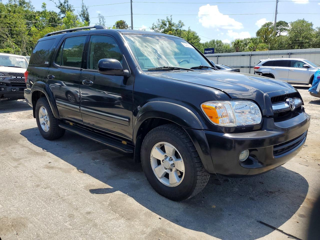 2005 Toyota Sequoia Sr5 Black vin: 5TDZT34A95S260730