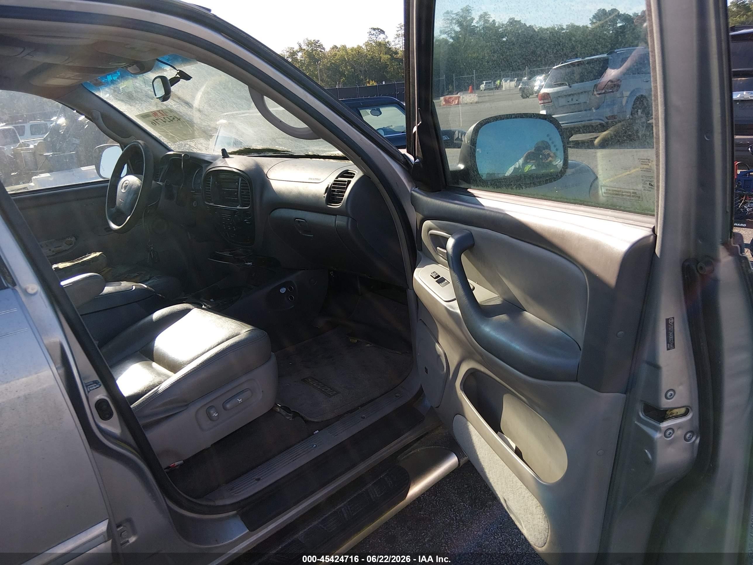 2006 Toyota Sequoia Sr5 V8 Серый vin: 5TDZT34A96S274449