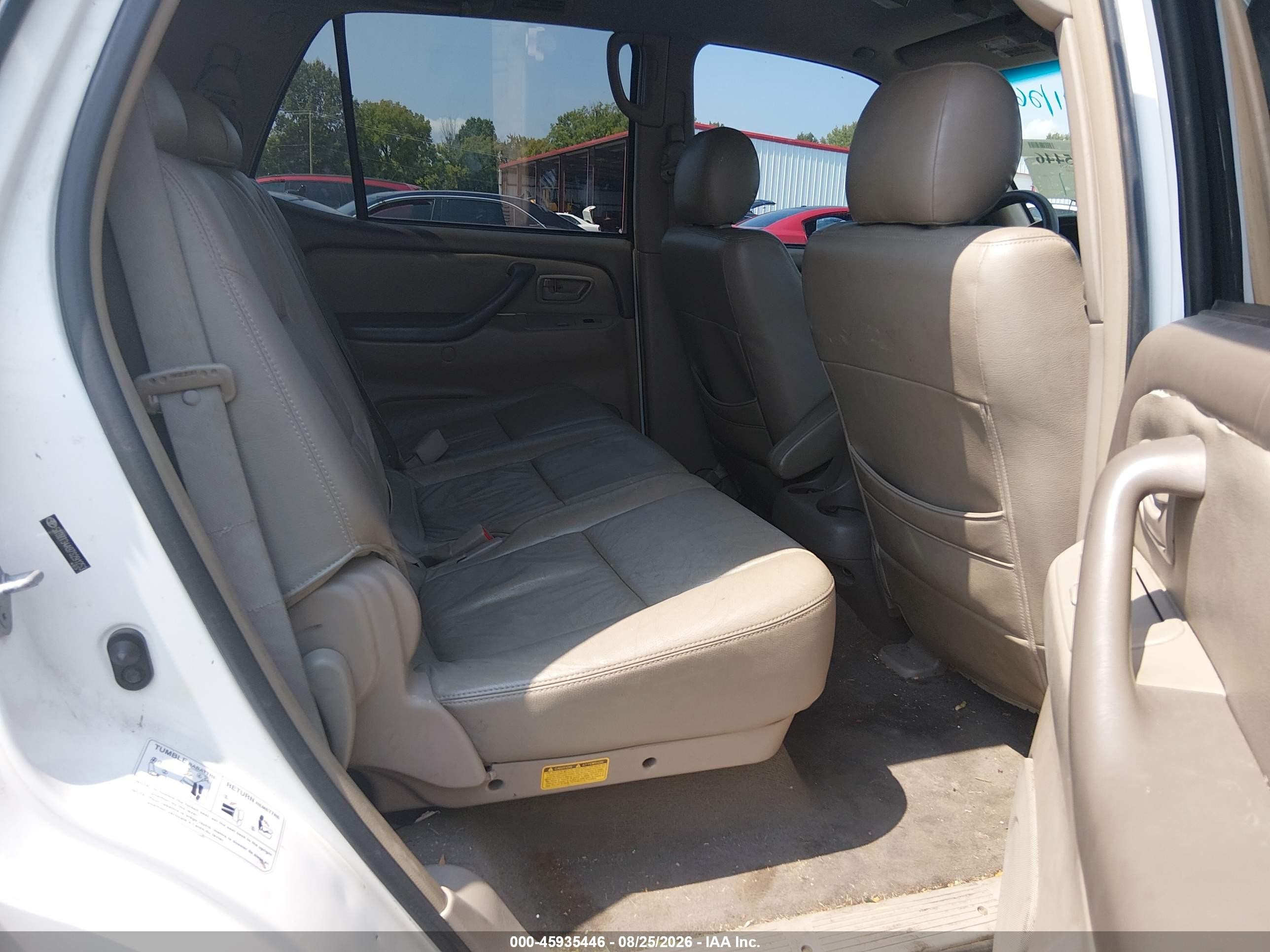 2007 Toyota Sequoia Sr5 White vin: 5TDZT34A97S291253