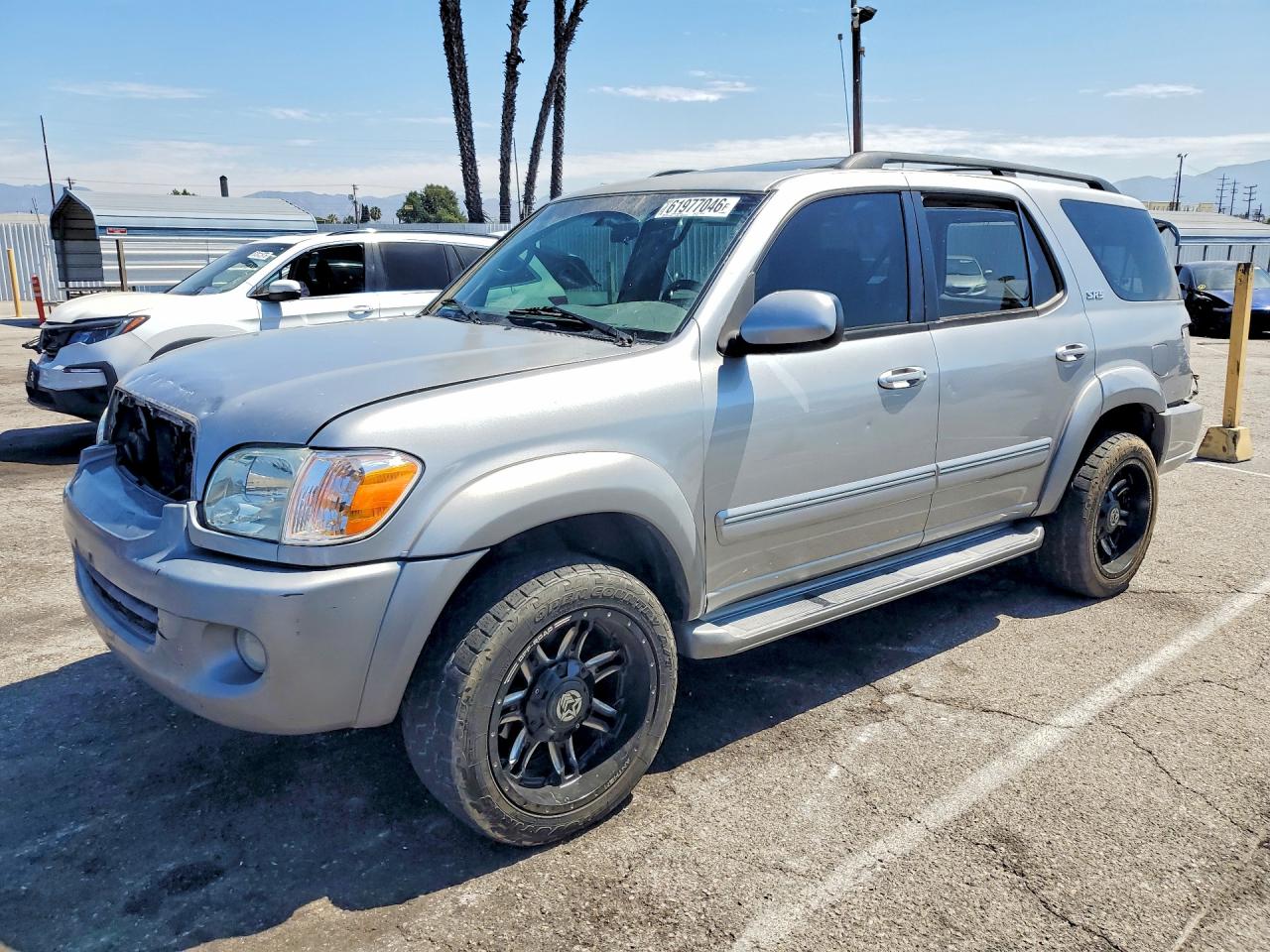 2007 Toyota Sequoia Sr5 Silver vin: 5TDZT34A97S294654