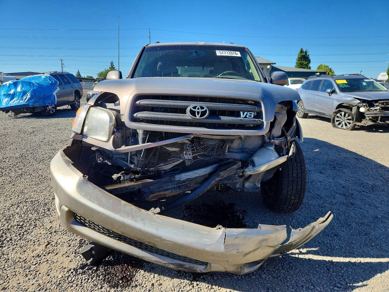 2001 Toyota Sequoia Sr5 Silver vin: 5TDZT34AX1S054942