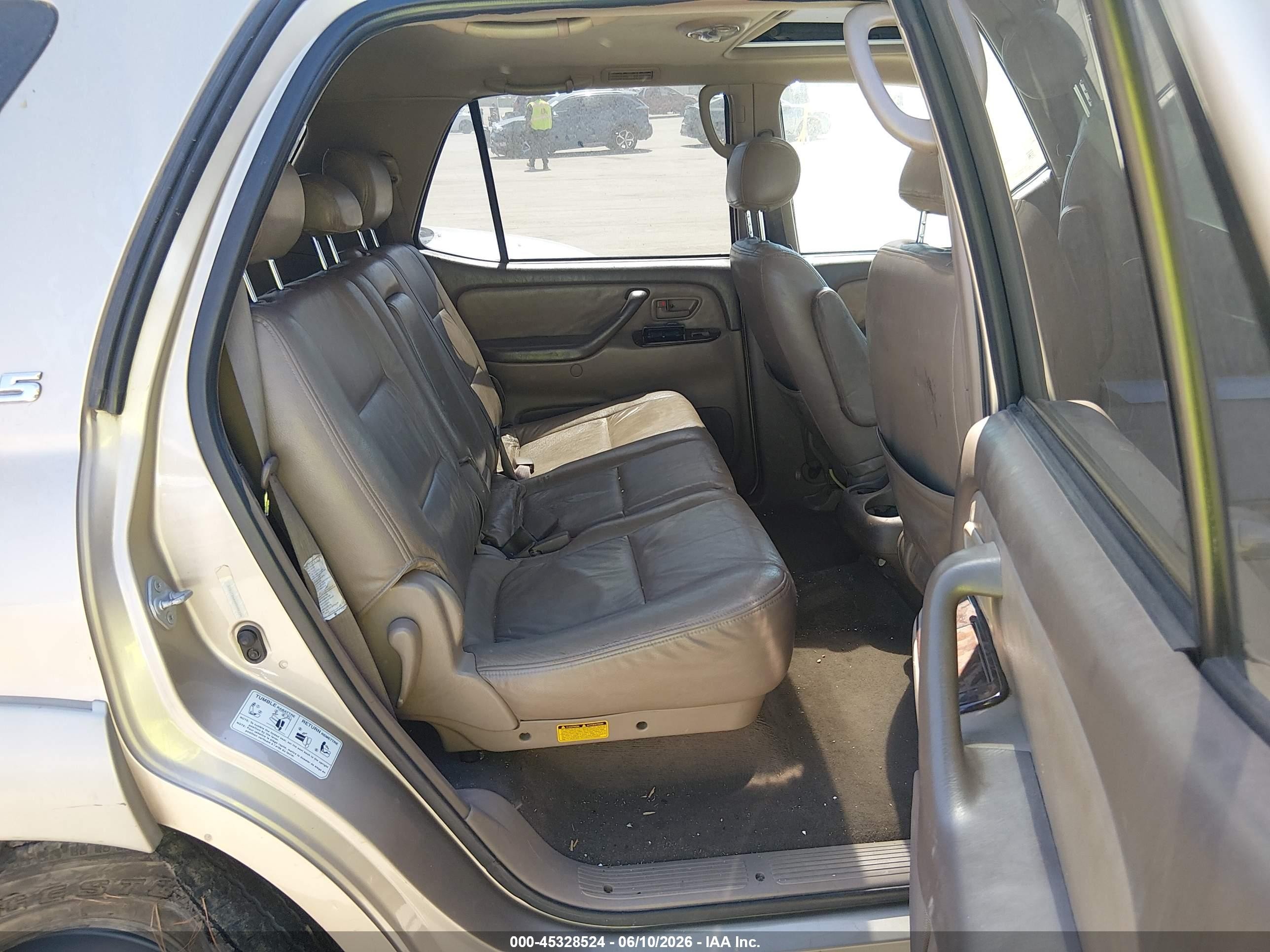 2002 Toyota Sequoia Sr5 V8 Gold vin: 5TDZT34AX2S088154