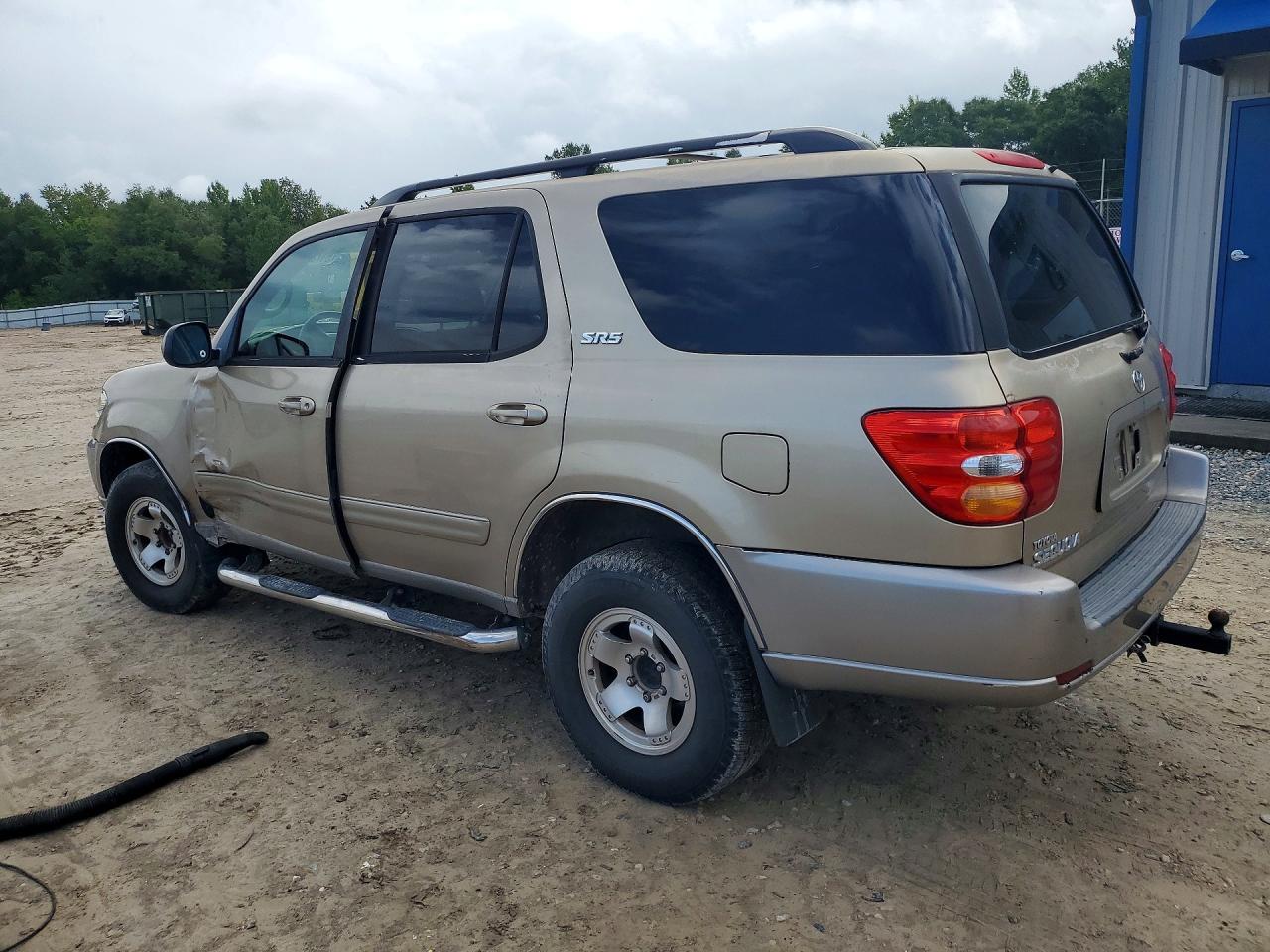 2002 Toyota Sequoia Sr5 Beige vin: 5TDZT34AX2S135599
