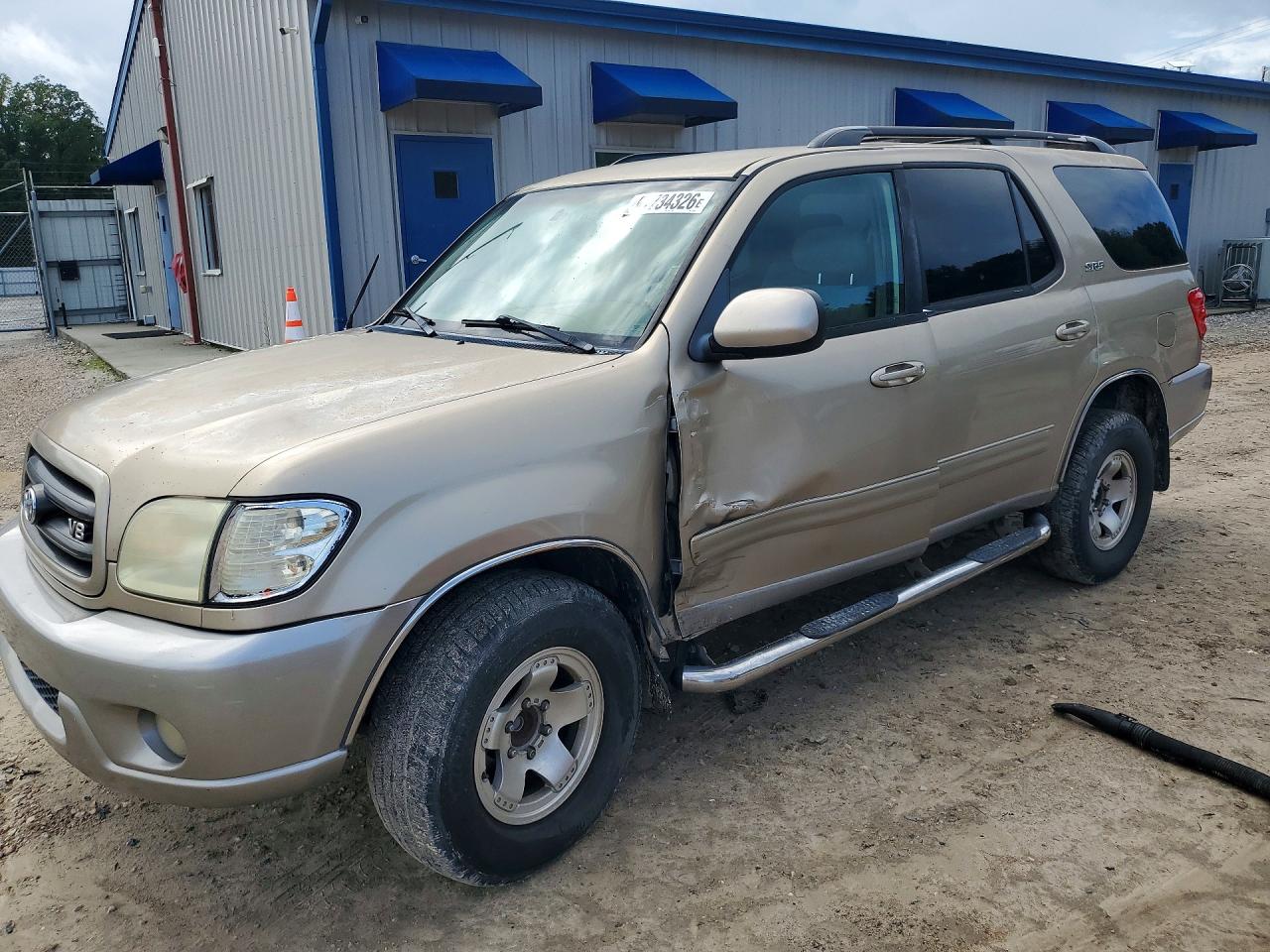 2002 Toyota Sequoia Sr5 Beige vin: 5TDZT34AX2S135599