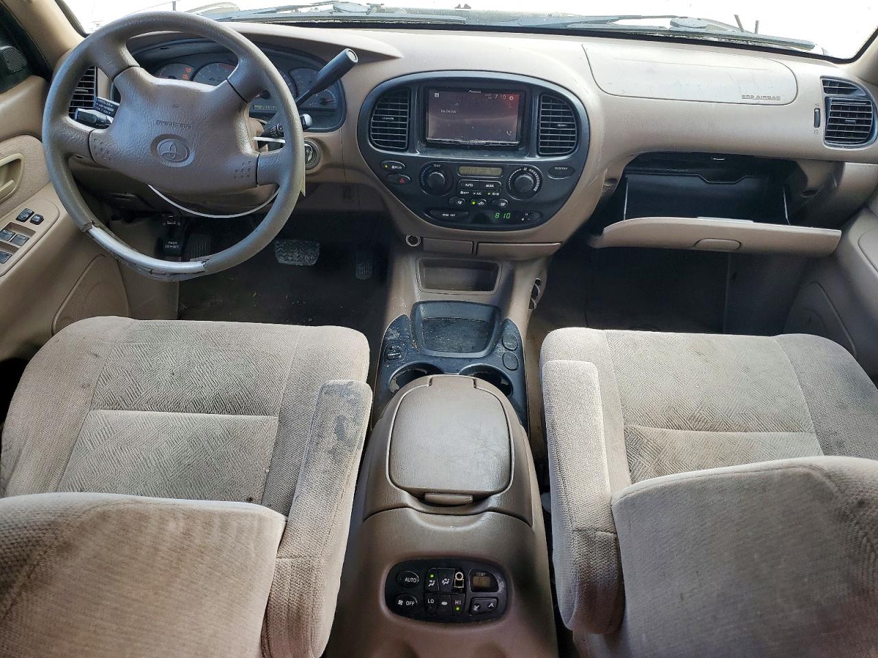 2002 Toyota Sequoia Sr5 Beige vin: 5TDZT34AX2S135599