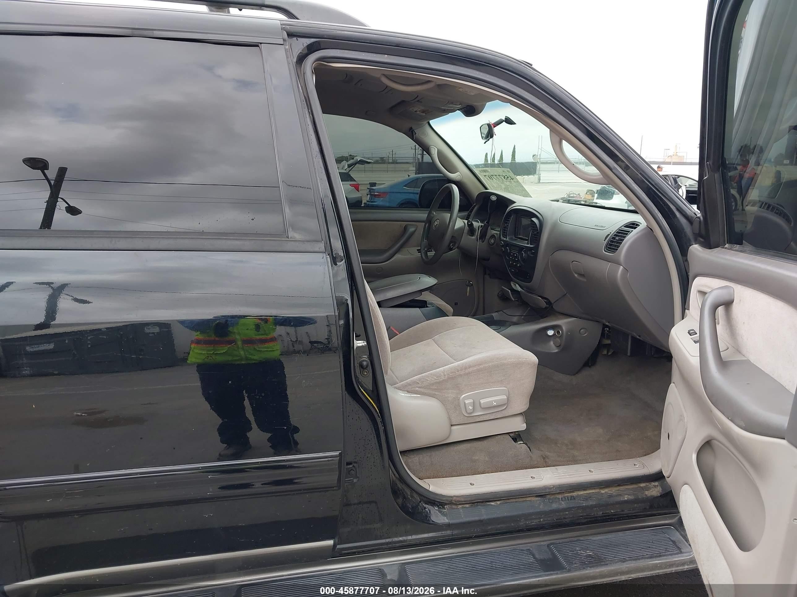 2003 Toyota Sequoia Sr5 V8 Black vin: 5TDZT34AX3S150377